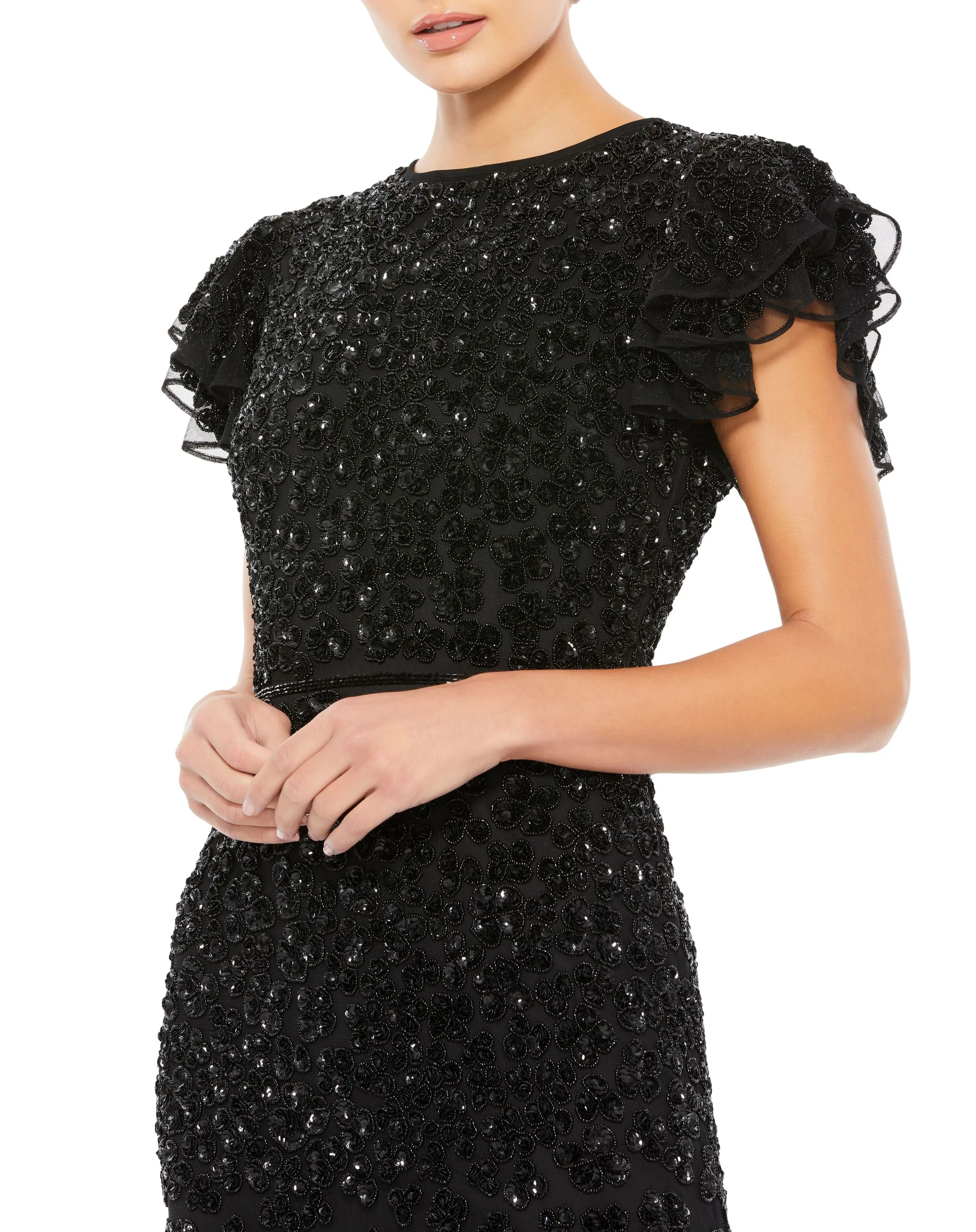 Petite Embellished Cap Sleeve Gown sold by Mac Duggal product image thumbnail 2