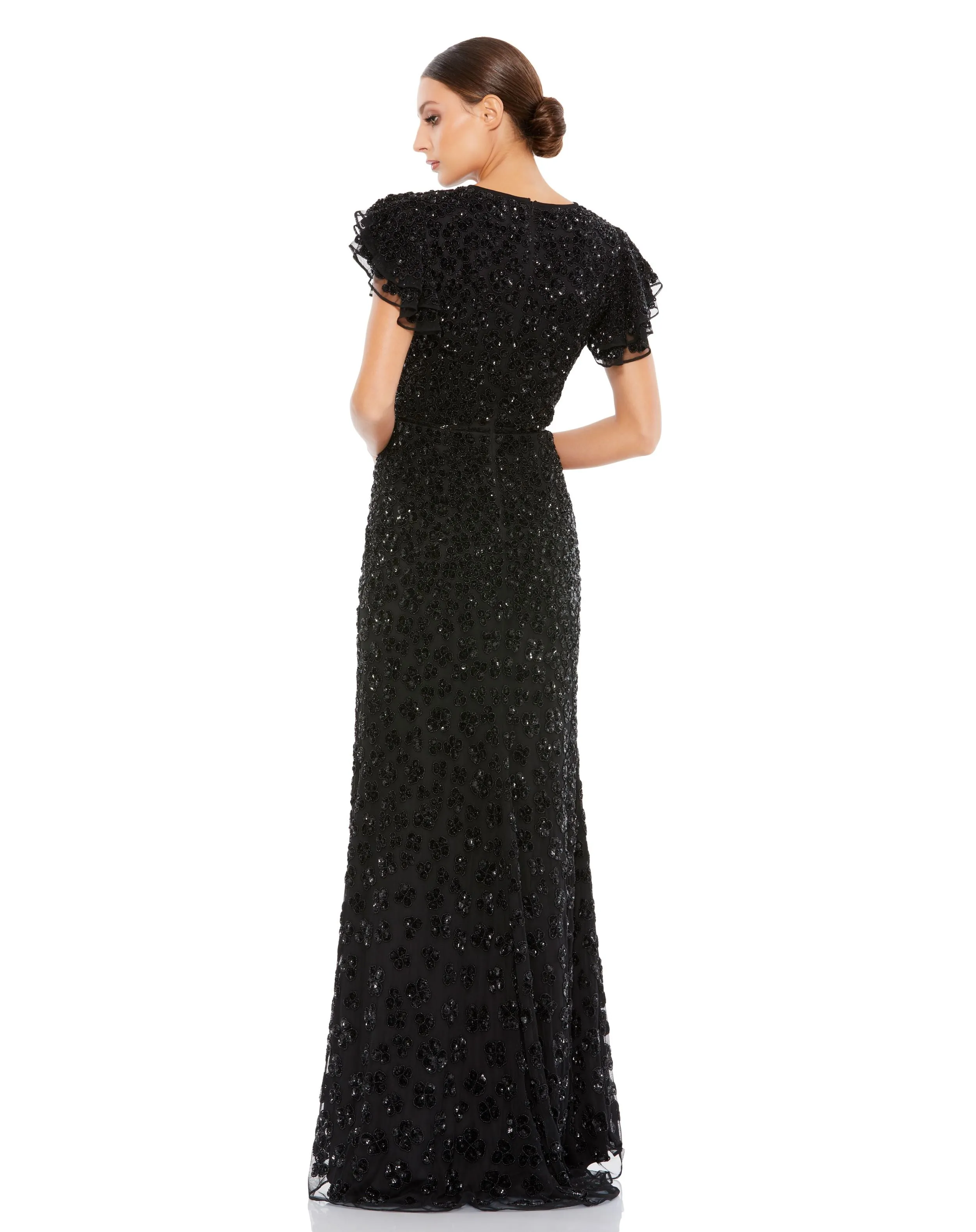 Petite Embellished Cap Sleeve Gown sold by Mac Duggal product image thumbnail 3
