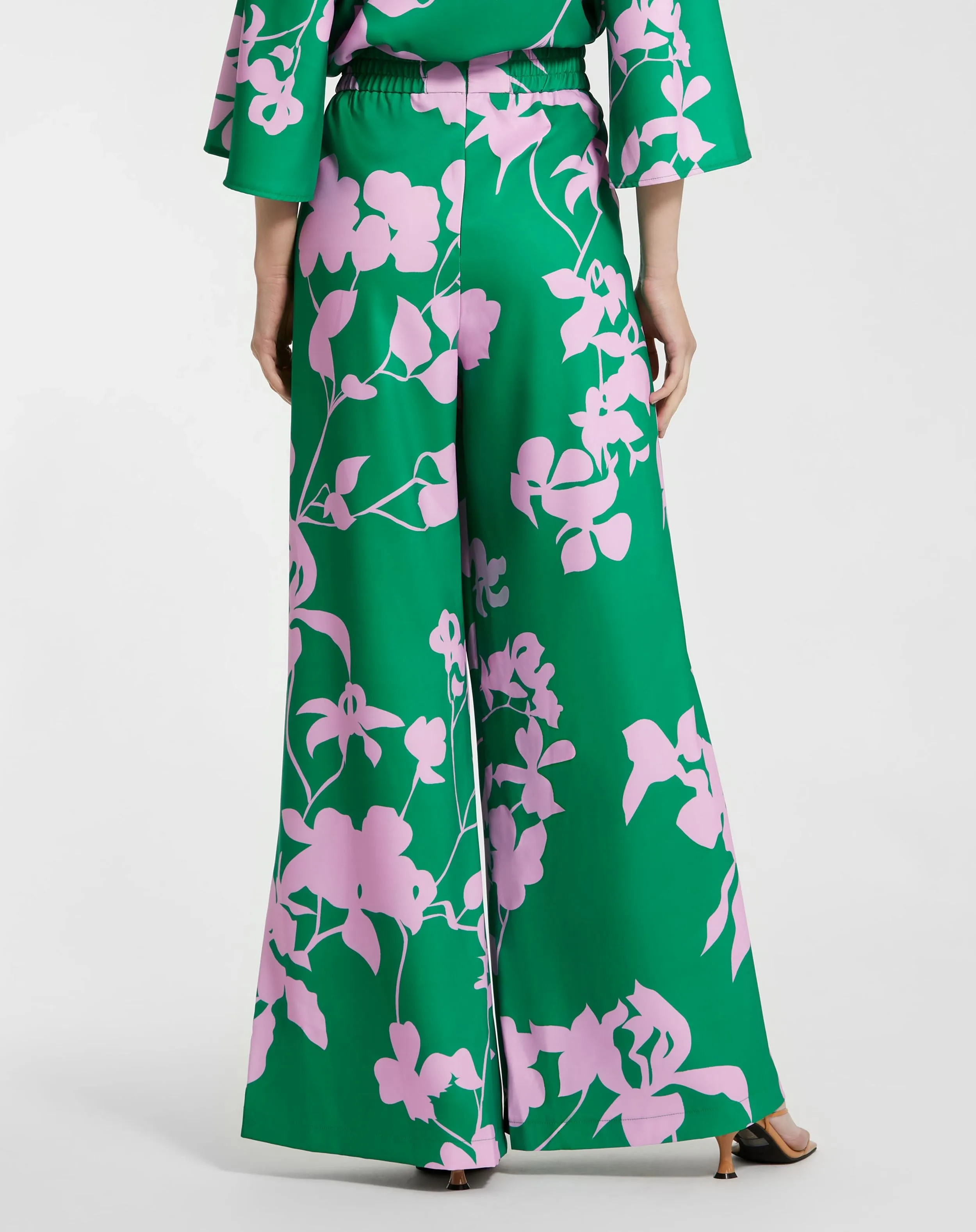 Printed High Waisted Wide Leg Trouser Pant sold by Mac Duggal product image thumbnail 4