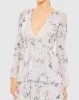Ruffle Tiered Floral Print Illusion Long Sleeve Gown sold by Mac Duggal