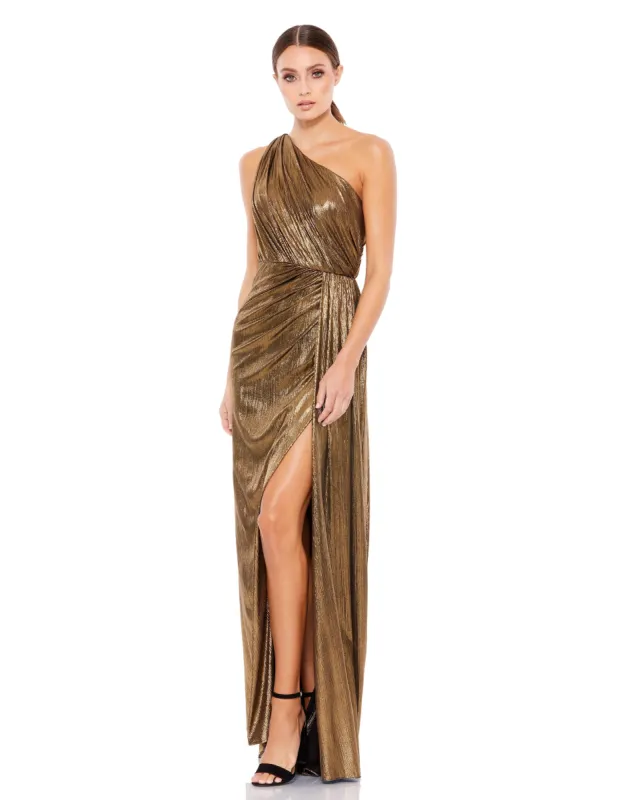 One Shoulder Draped Gown sold by Mac Duggal