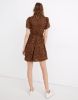 Flutter-Sleeve Wrap Mini Dress in Painted Leopard sold by Madewell