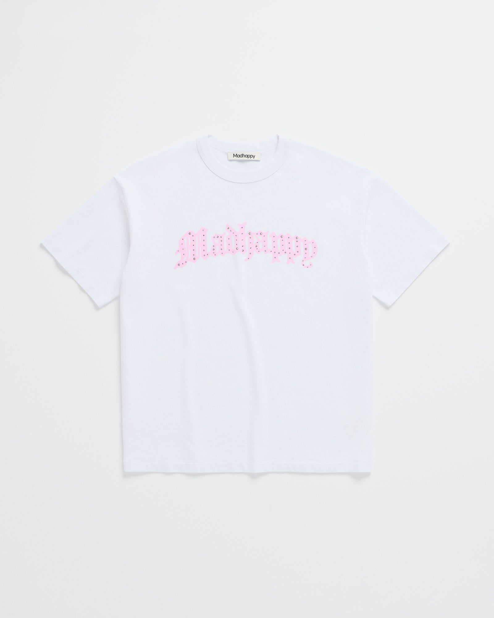 Bijou Rhinestone Middle Weight Jersey Tee sold by Madhappy