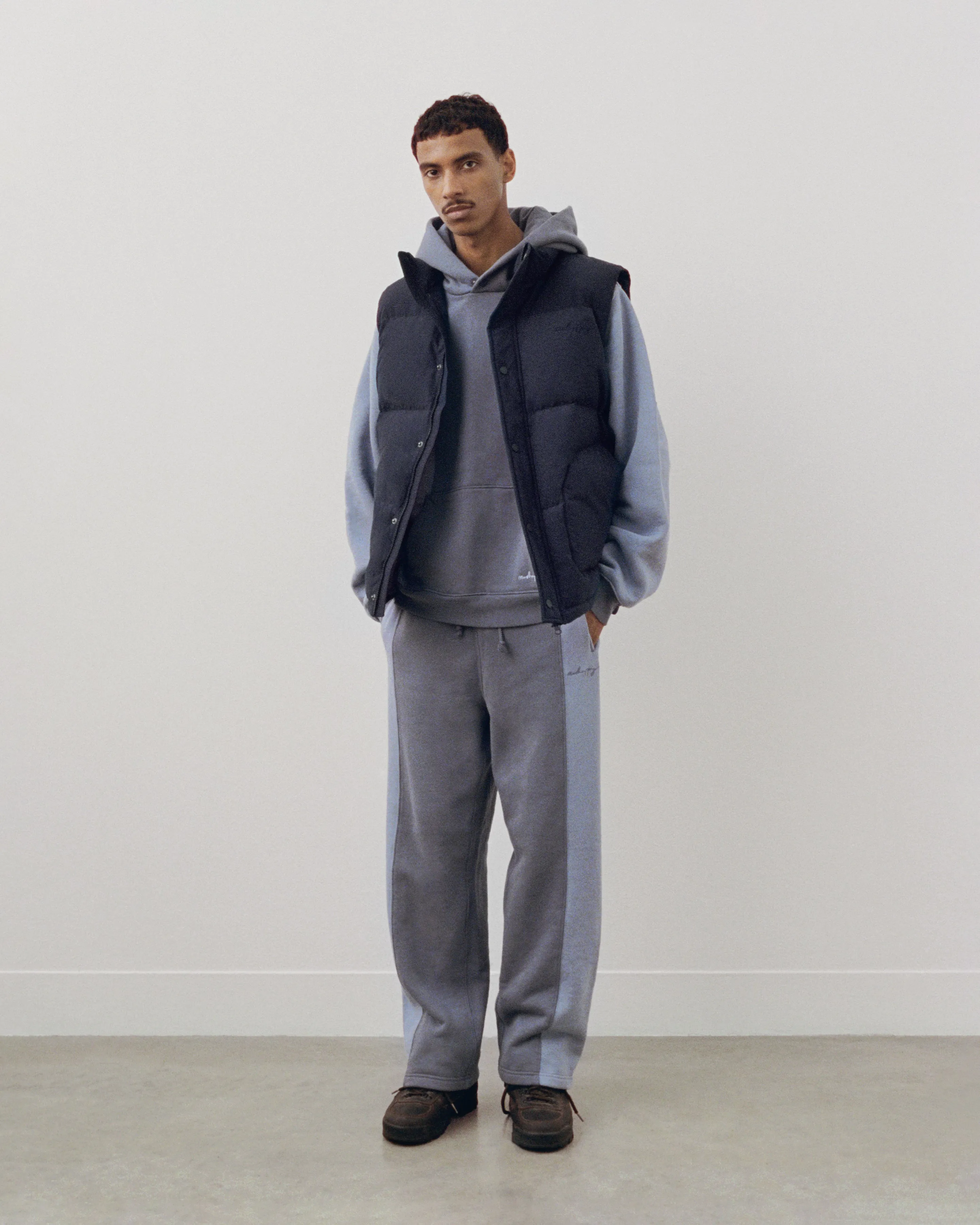 Panelled Snap Fleece Hoodie sold by Madhappy product image thumbnail 3