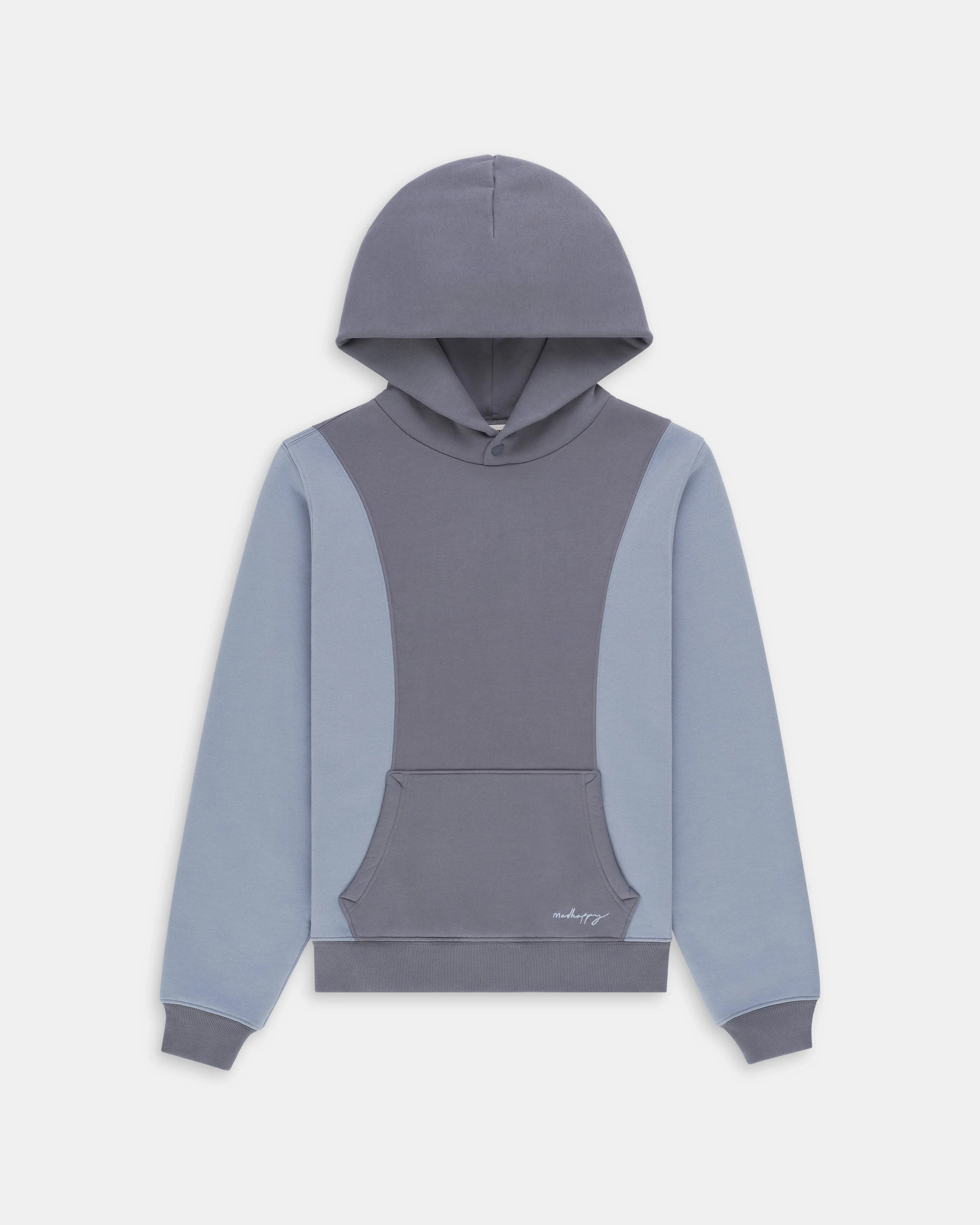 Panelled Snap Fleece Hoodie sold by Madhappy