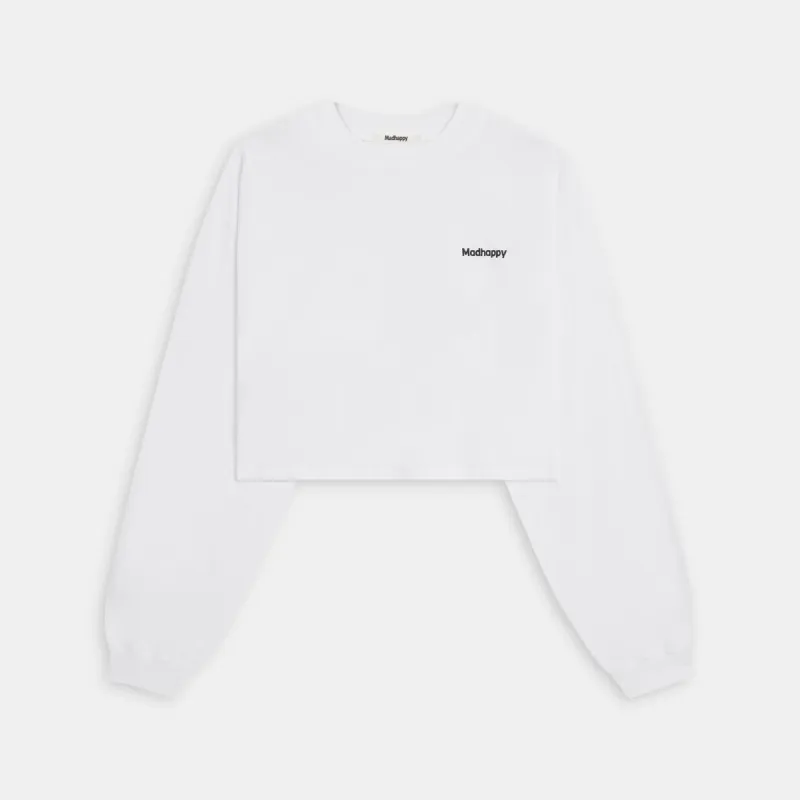 Cropped Midweight Jersey Long Sleeve Tee sold by Madhappy