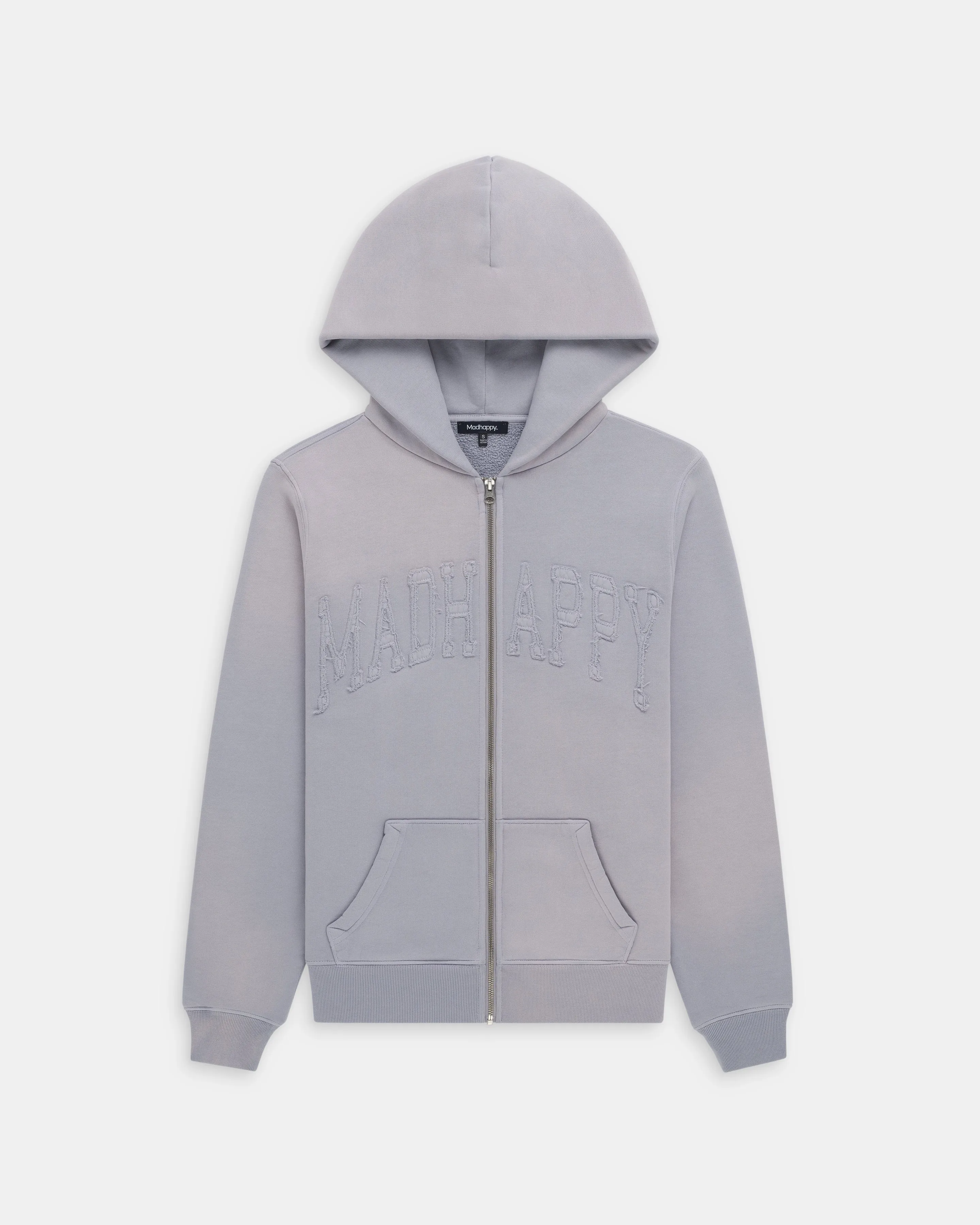 Appliqué Fleece Zip Up Hoodie sold by Madhappy product image thumbnail 4
