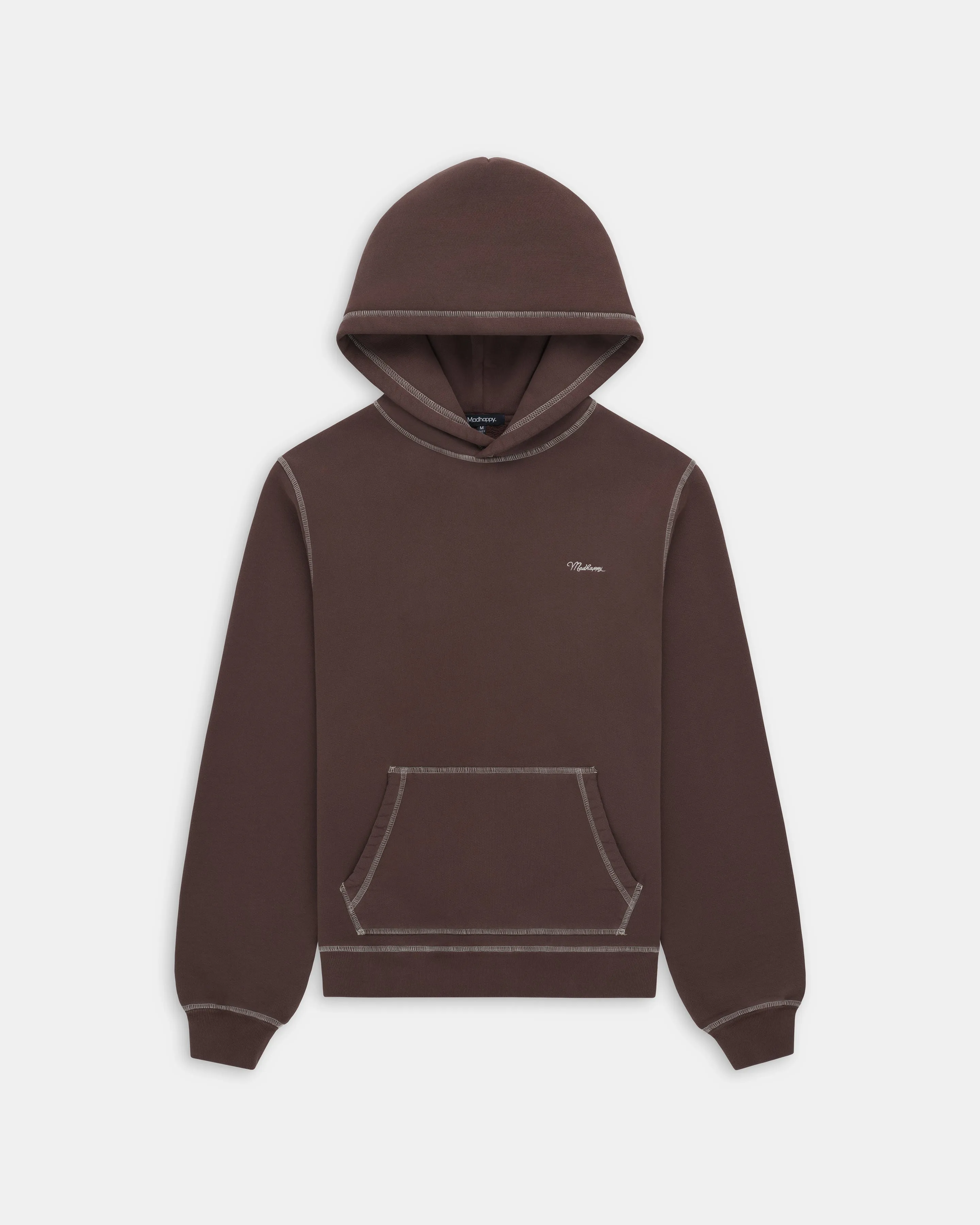 Contrast Stitch Fleece Hoodie sold by Madhappy