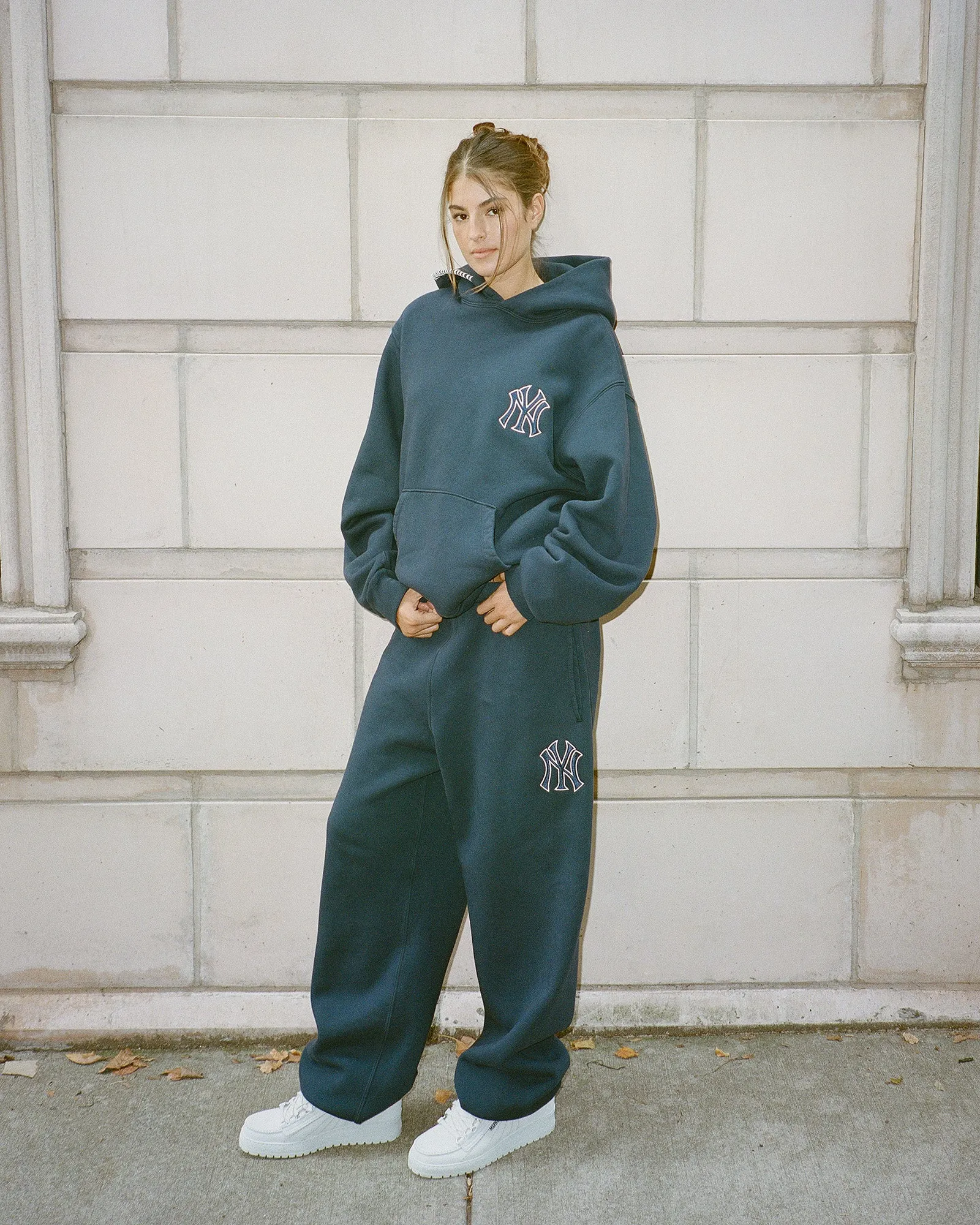 Yankees Embroidered Fleece Sweatpant sold by Madhappy product image thumbnail 3