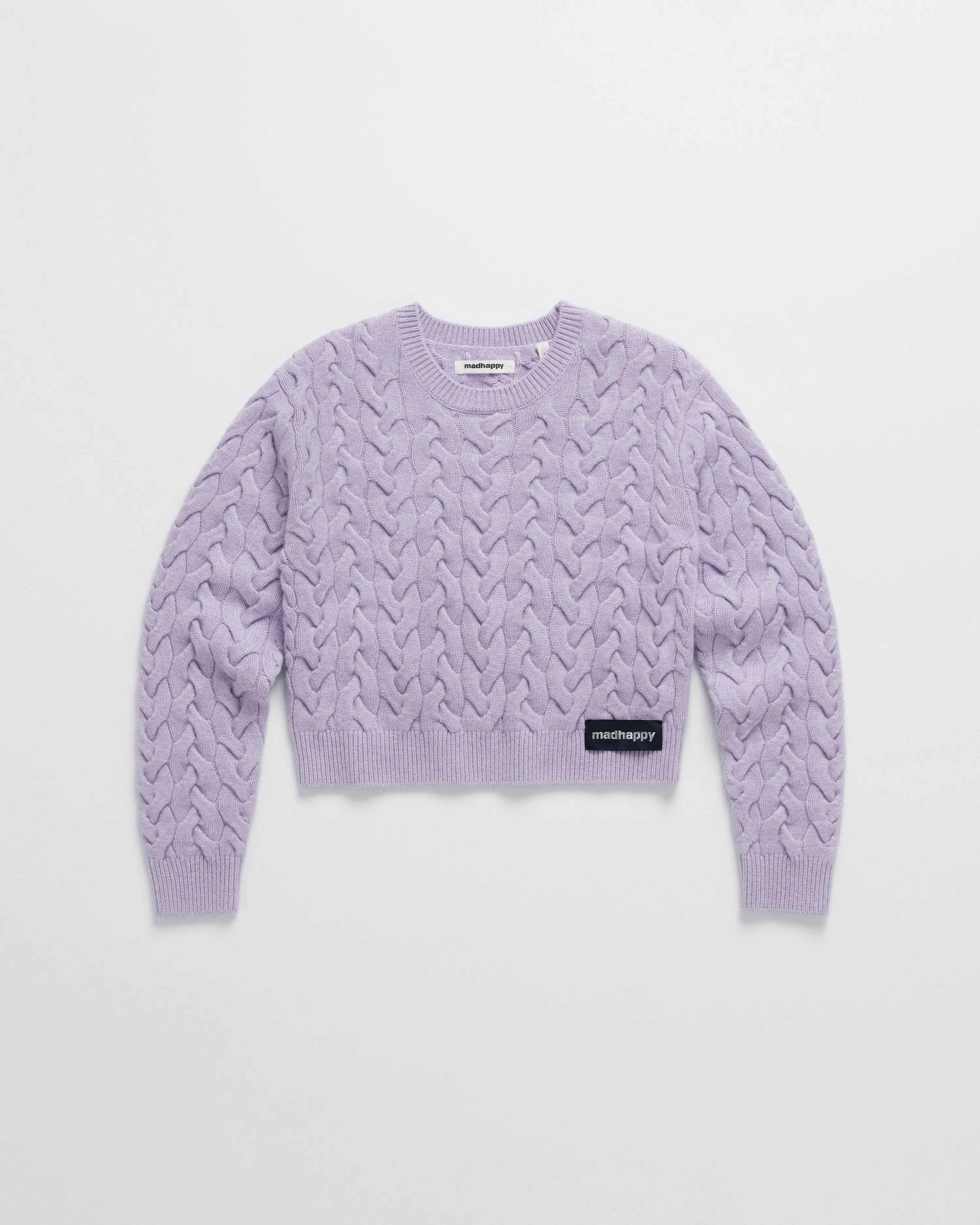 Cropped Cable Knit Sweater sold by Madhappy product image thumbnail 4