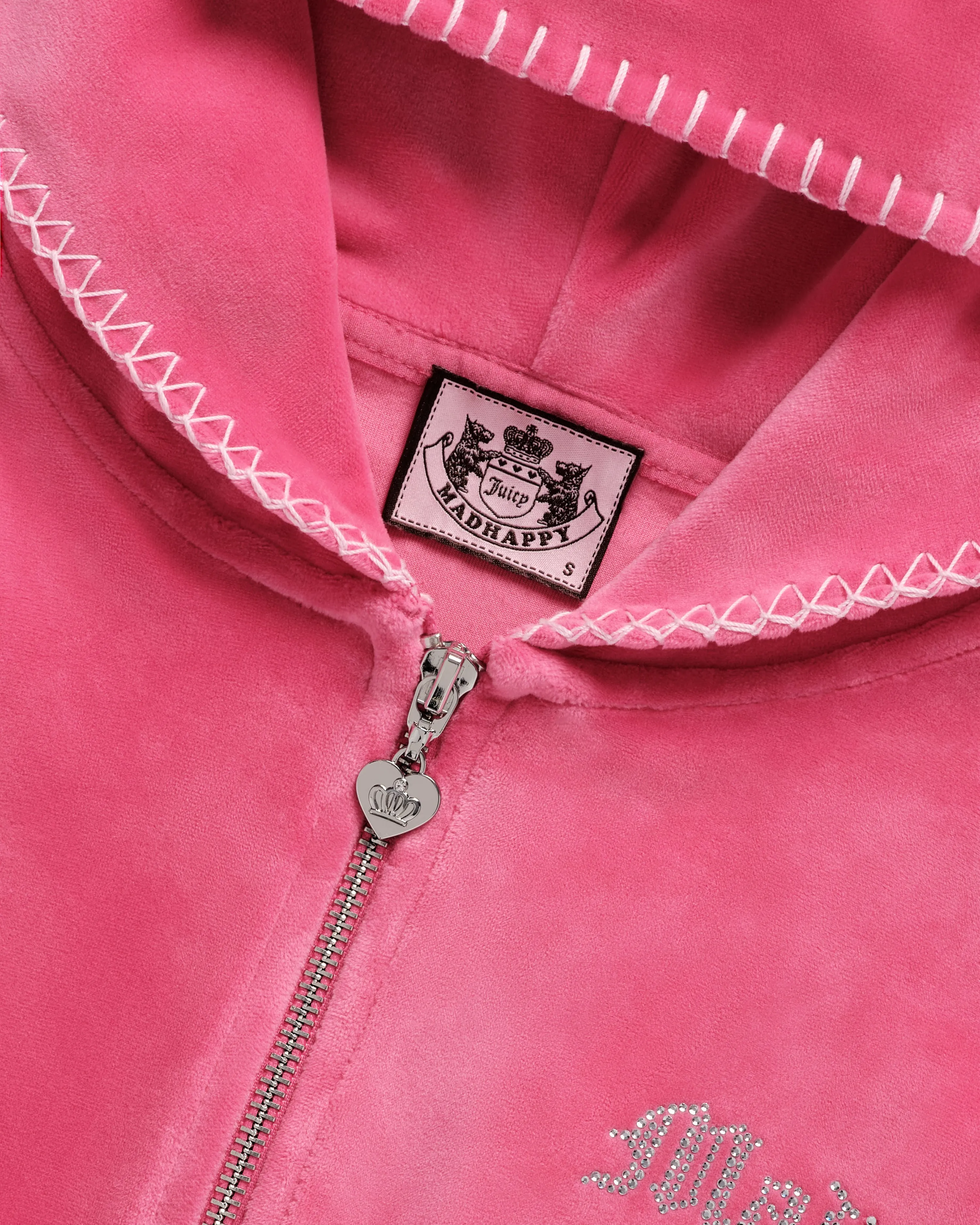 Juicy Couture Bling Velour Zip Up sold by Madhappy product image thumbnail 3