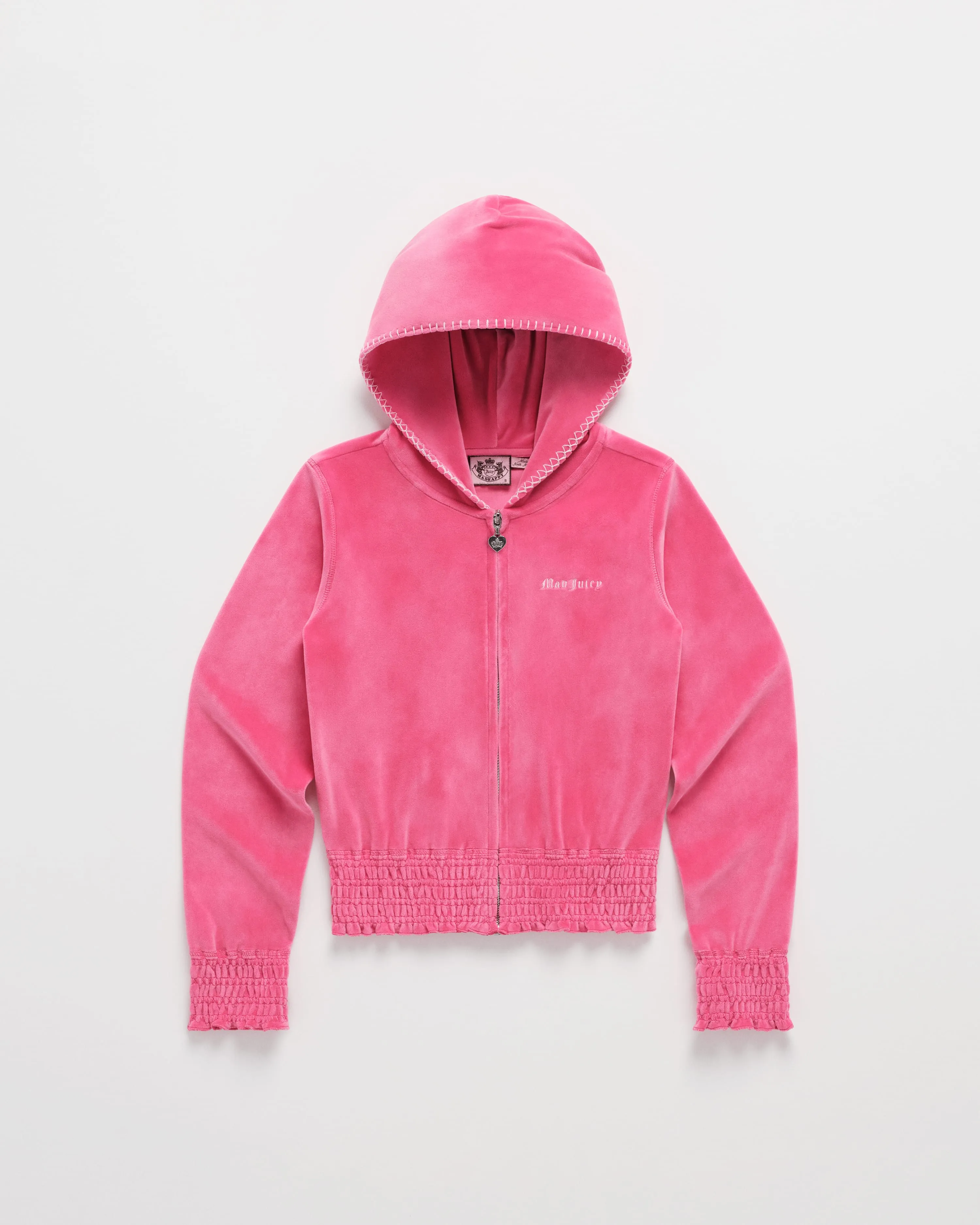 Juicy Couture Smocked Velour Zip Up sold by Madhappy