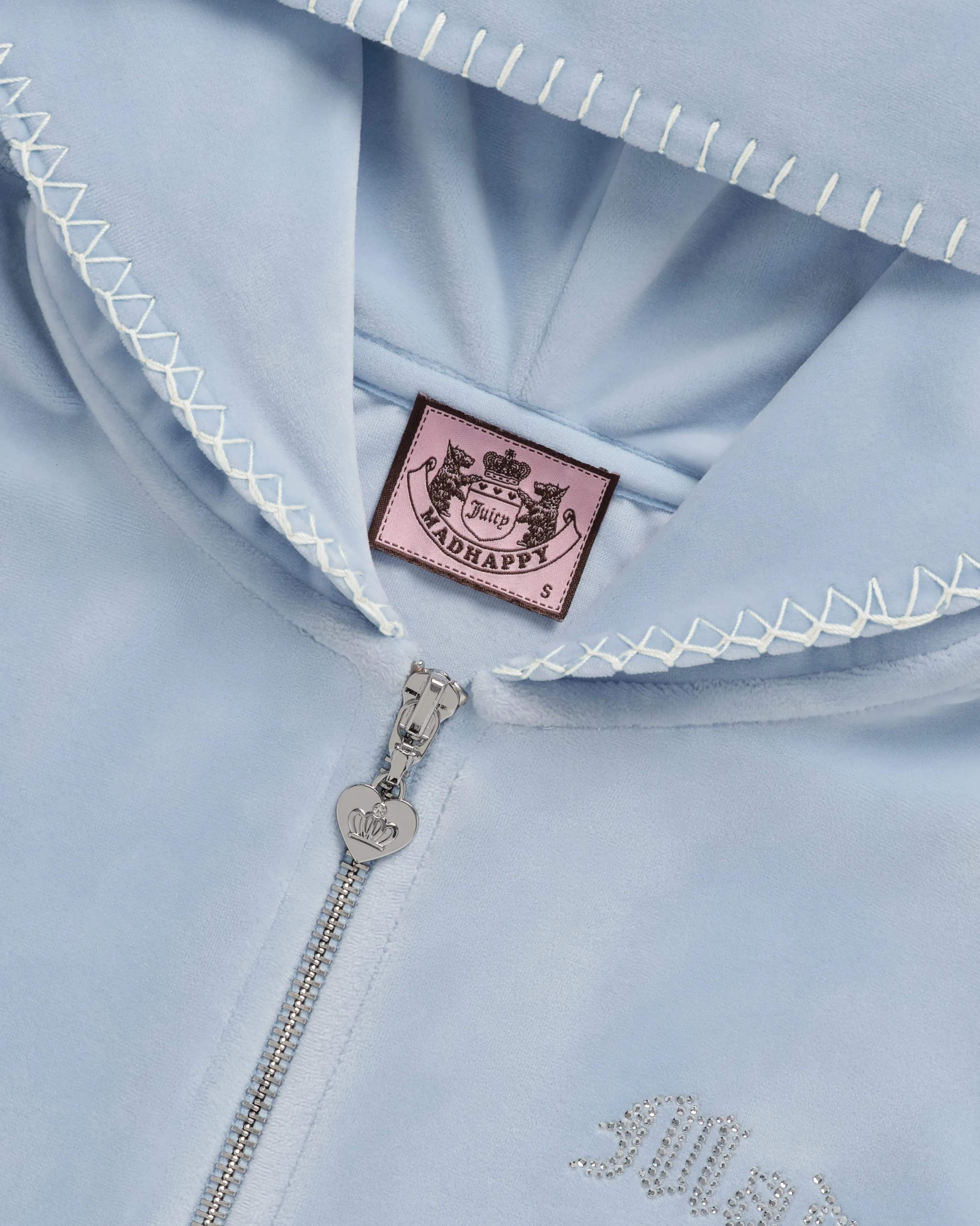 Juicy Couture Bling Velour Zip Up sold by Madhappy product image thumbnail 3