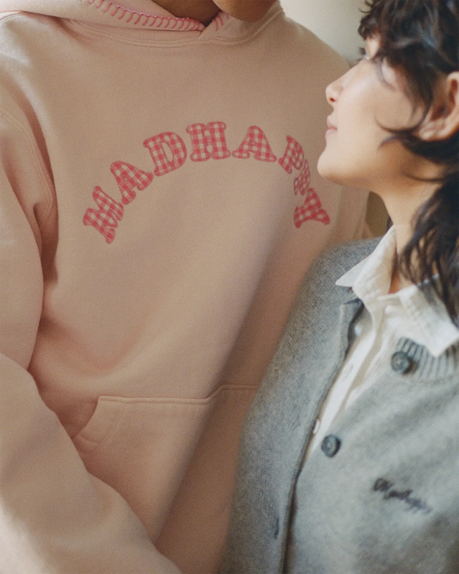 Gingham Cooper Fleece Hoodie sold by Madhappy product image thumbnail 2