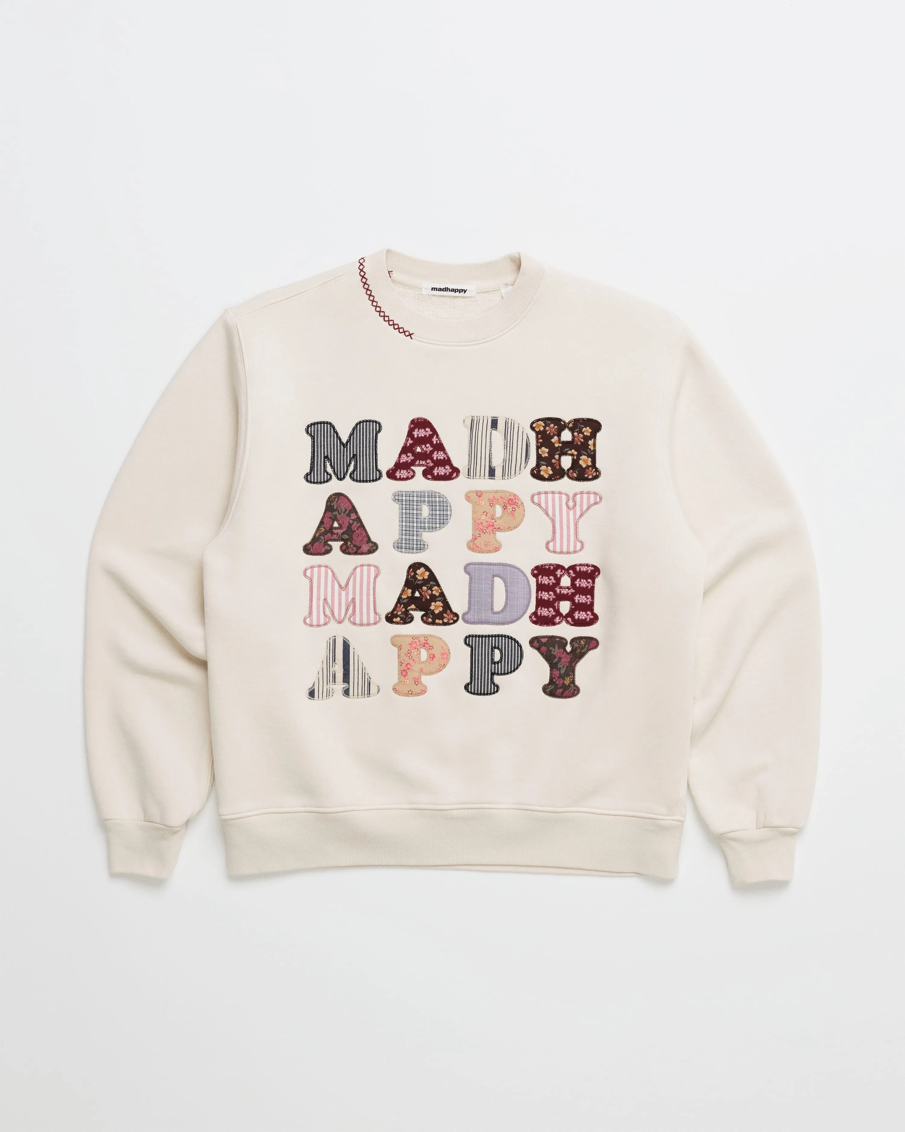 Madhappy Quiltwork Fleece Crewneck sold by Madhappy