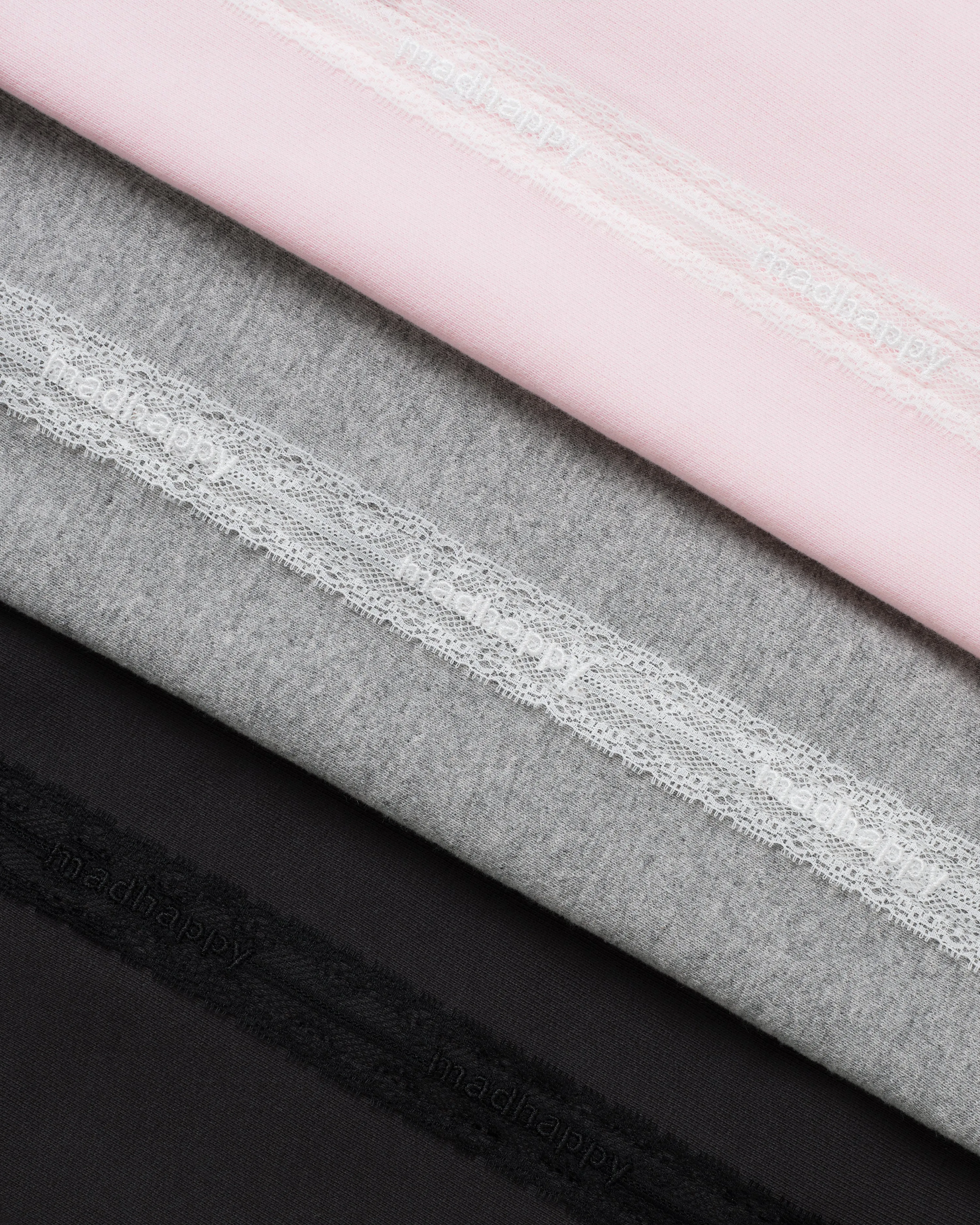 Lace Trim Midweight Straight Sweatpant sold by Madhappy product image thumbnail 3