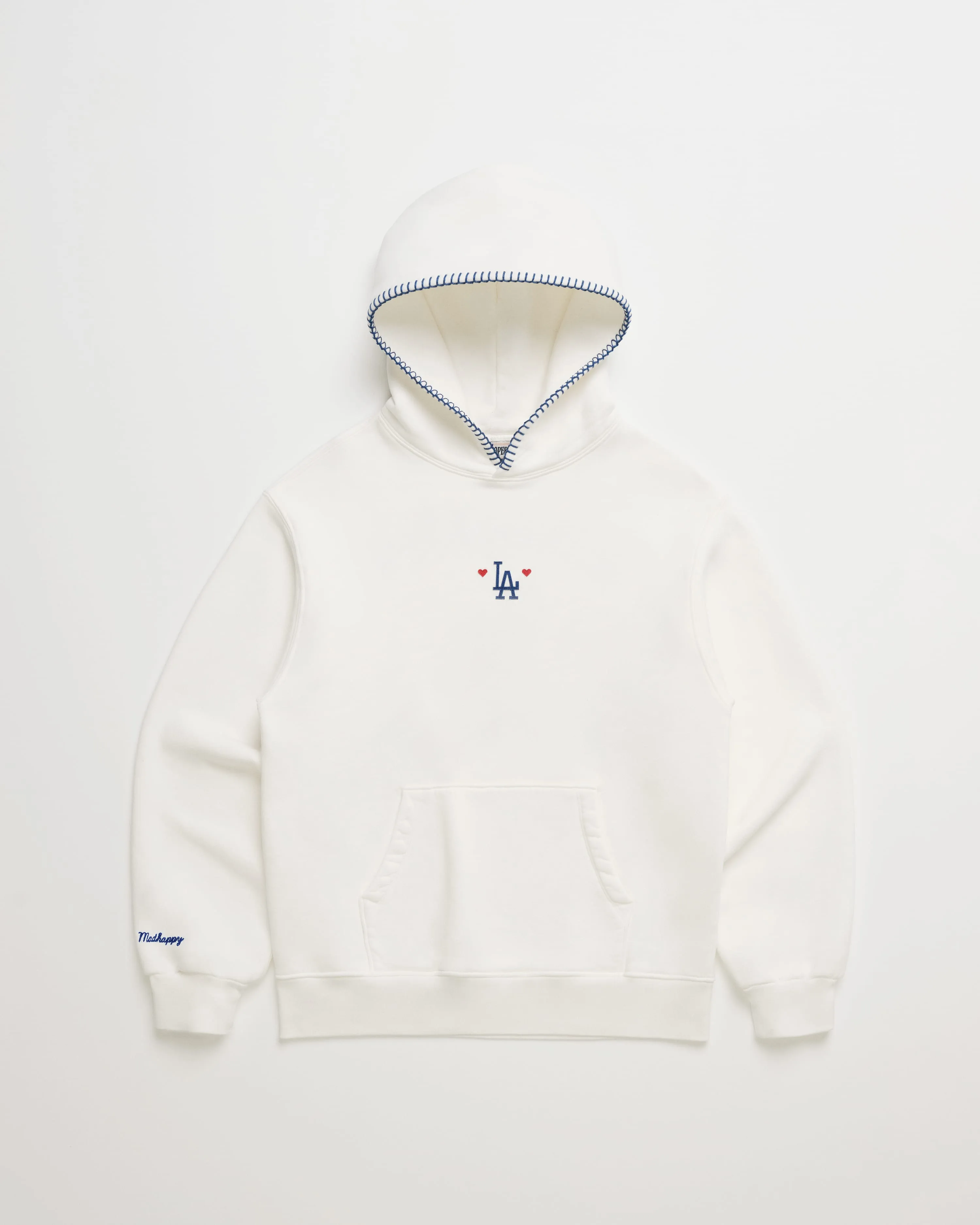Dodgers Heart Fleece Hoodie sold by Madhappy