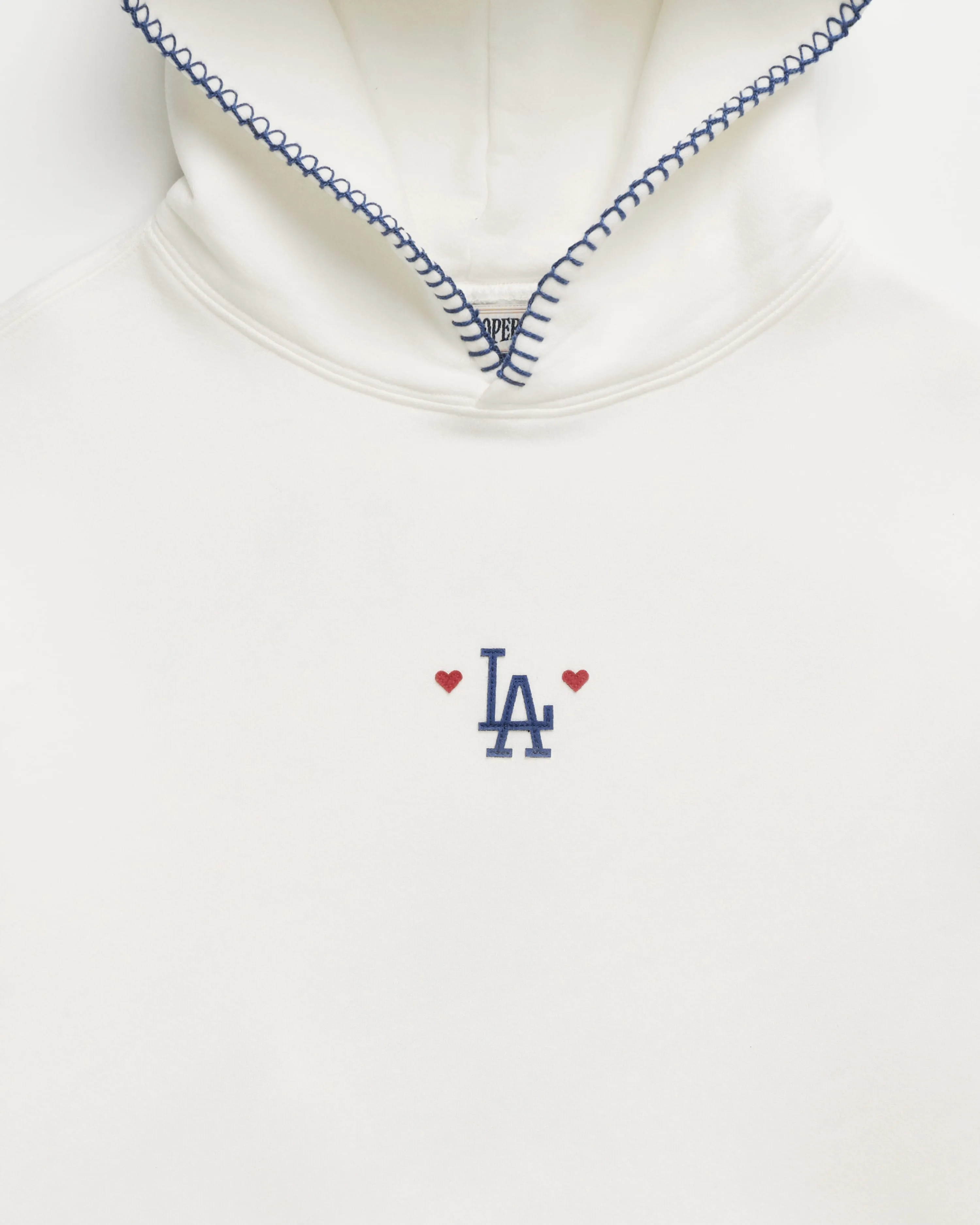 Dodgers Heart Fleece Hoodie sold by Madhappy product image thumbnail 3