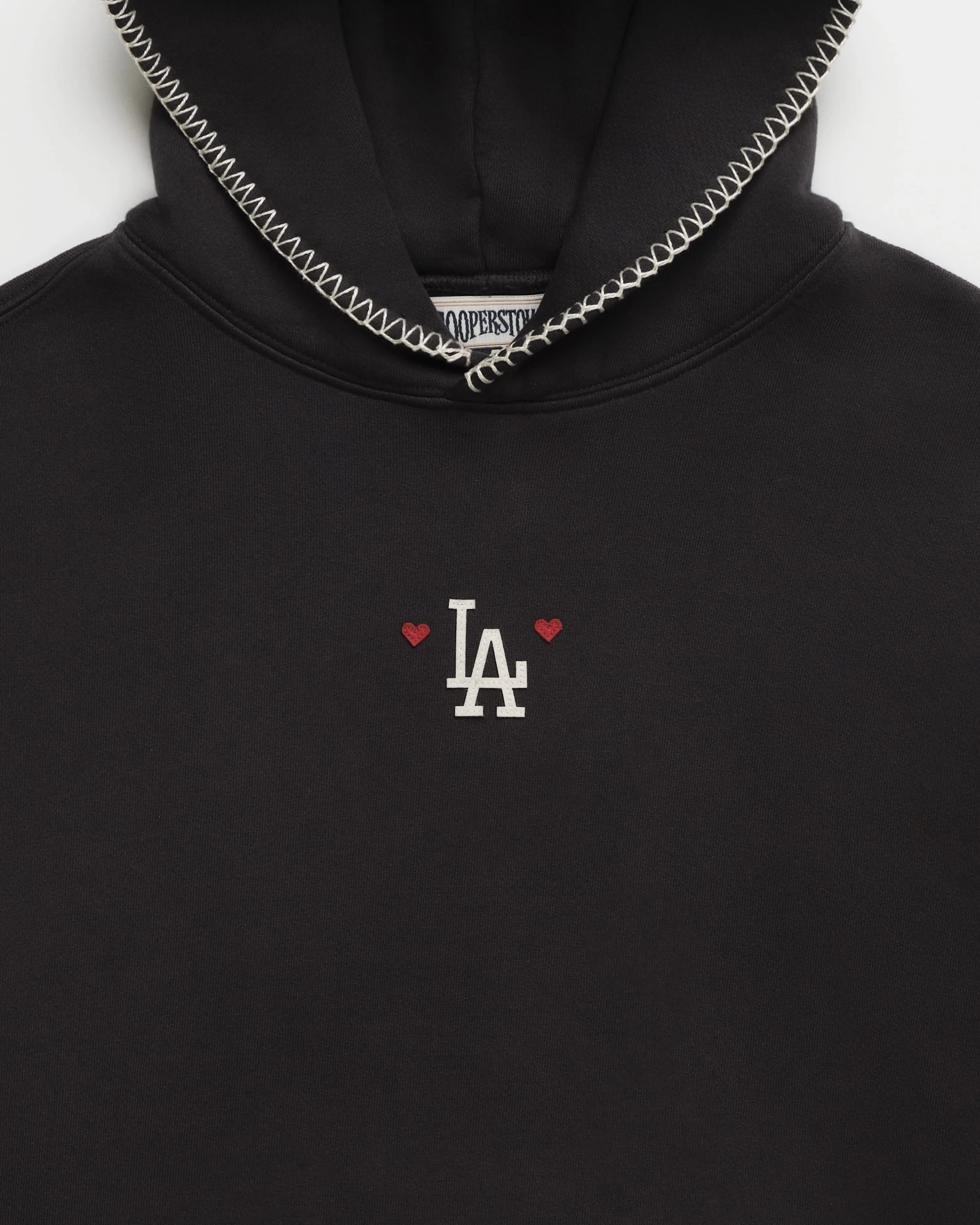 Dodgers Heart Fleece Hoodie sold by Madhappy product image thumbnail 4