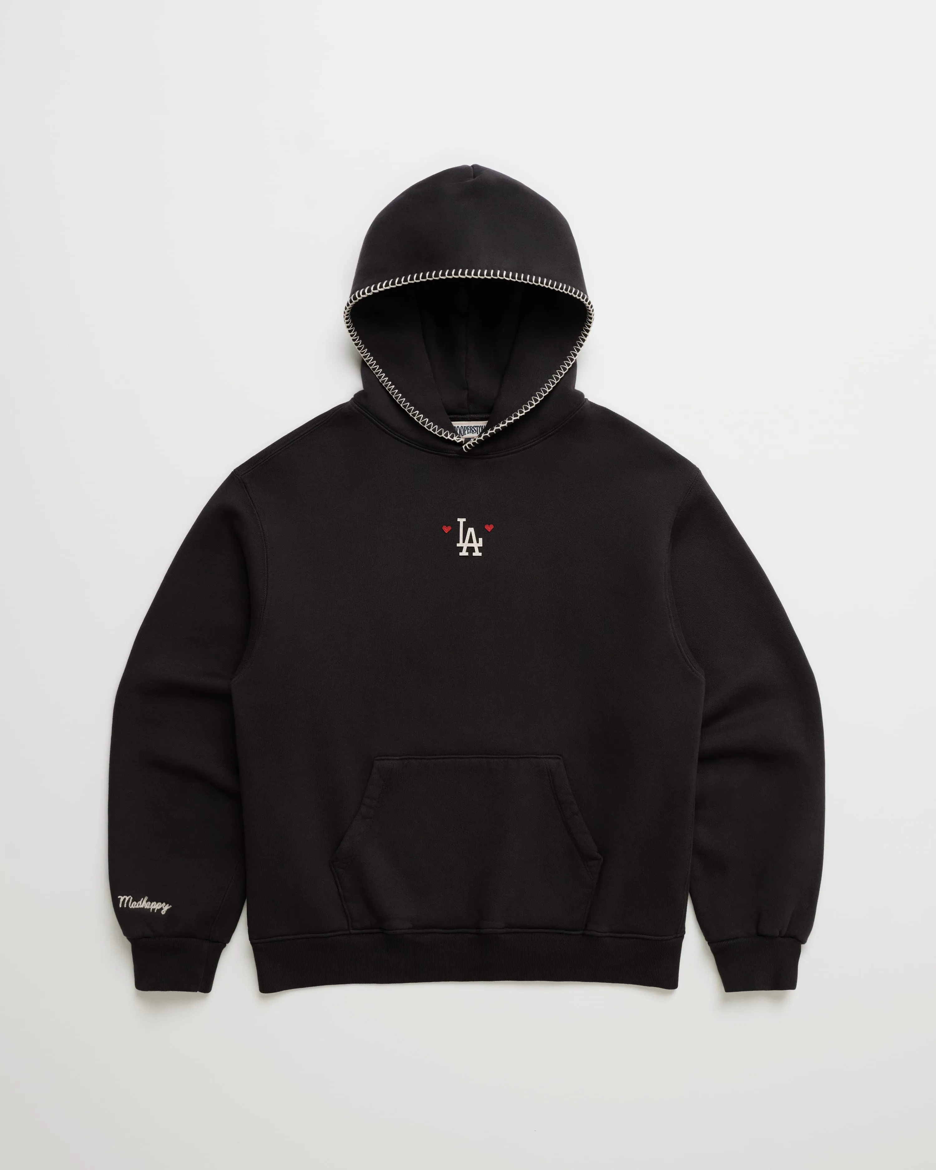 Dodgers Heart Fleece Hoodie sold by Madhappy