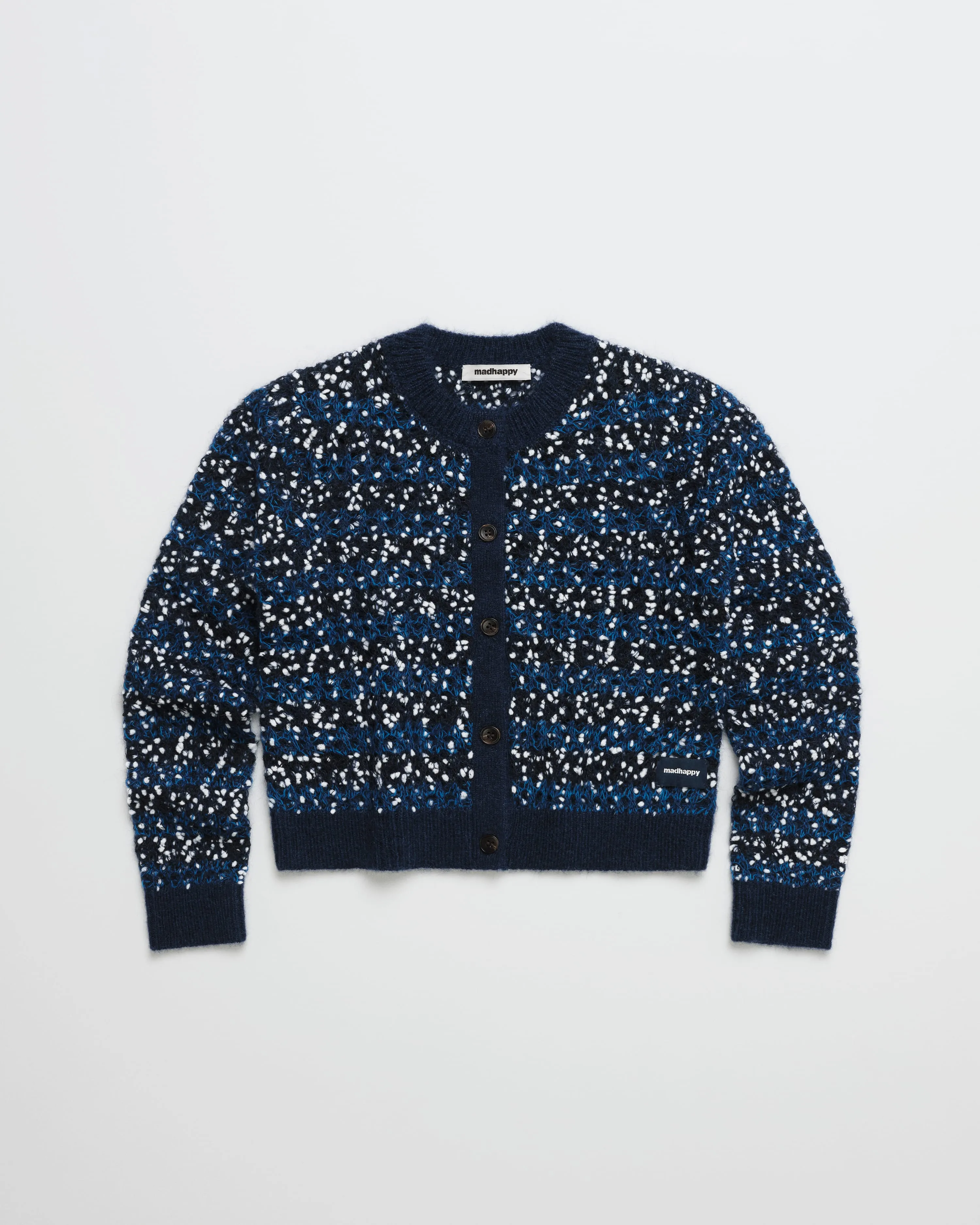 Open Knit Cropped Cardigan sold by Madhappy