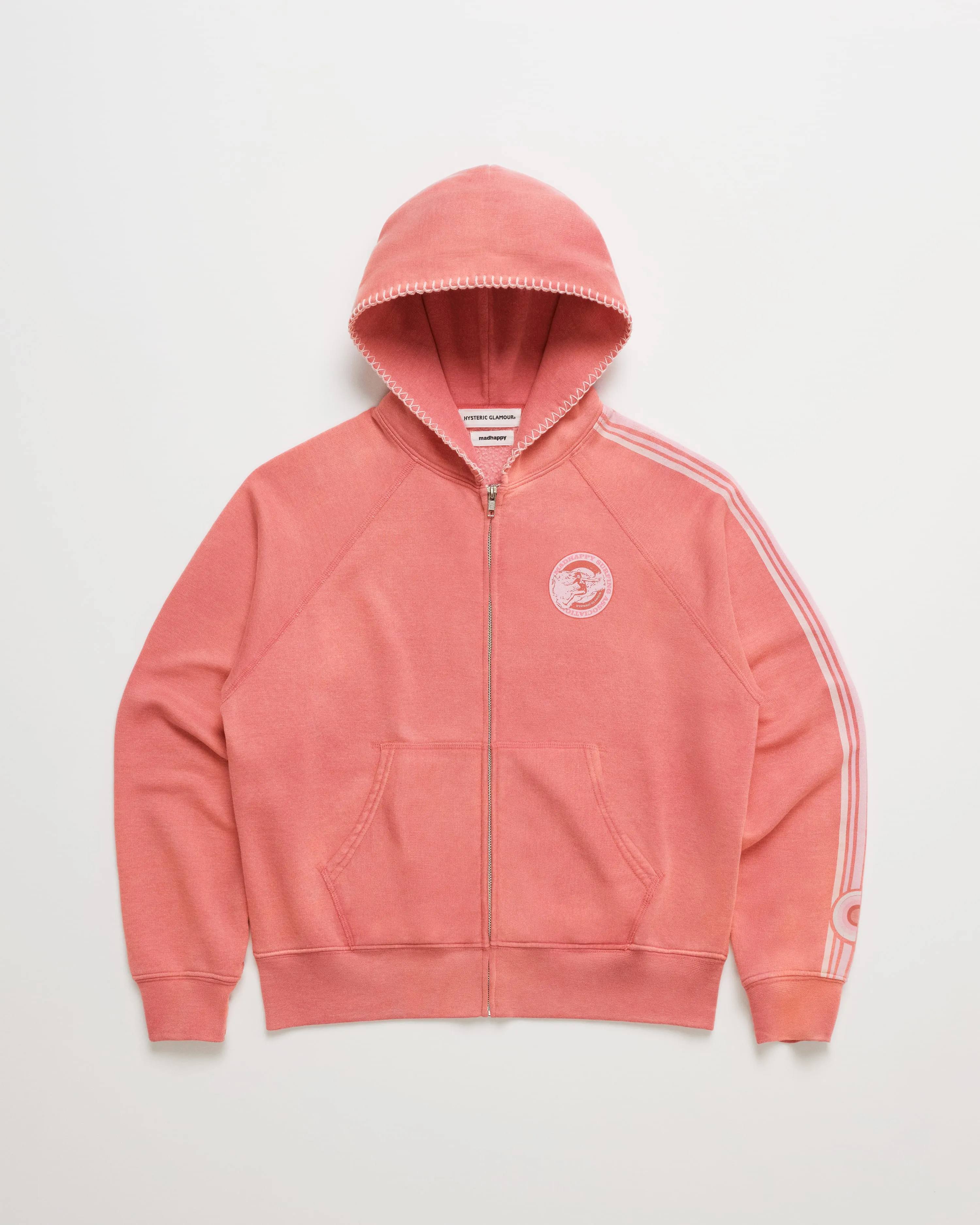 Hysteric Glamour Lightweight Fleece Zip Up sold by Madhappy