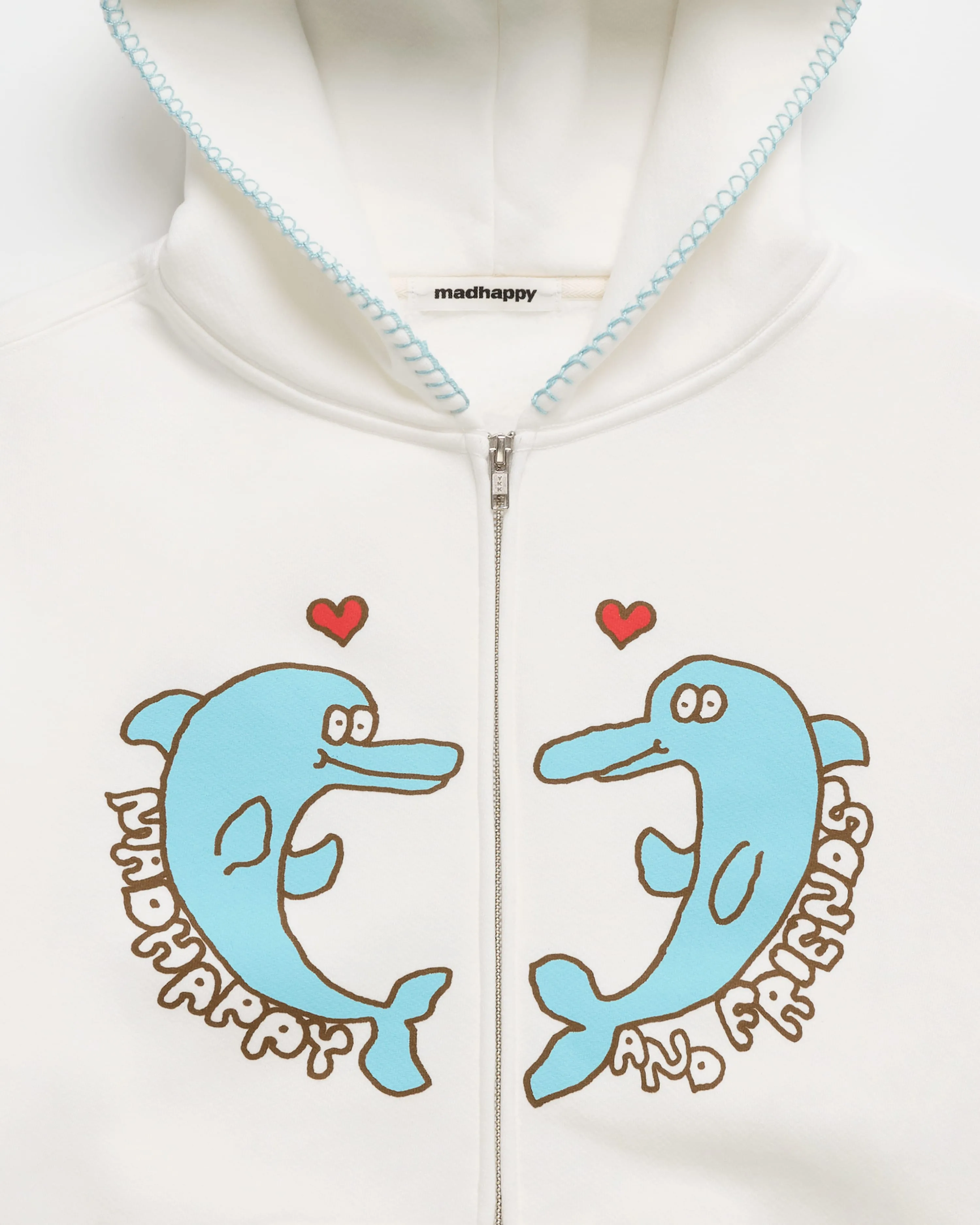 Dolphin Fleece Zip Up sold by Madhappy product image thumbnail 4