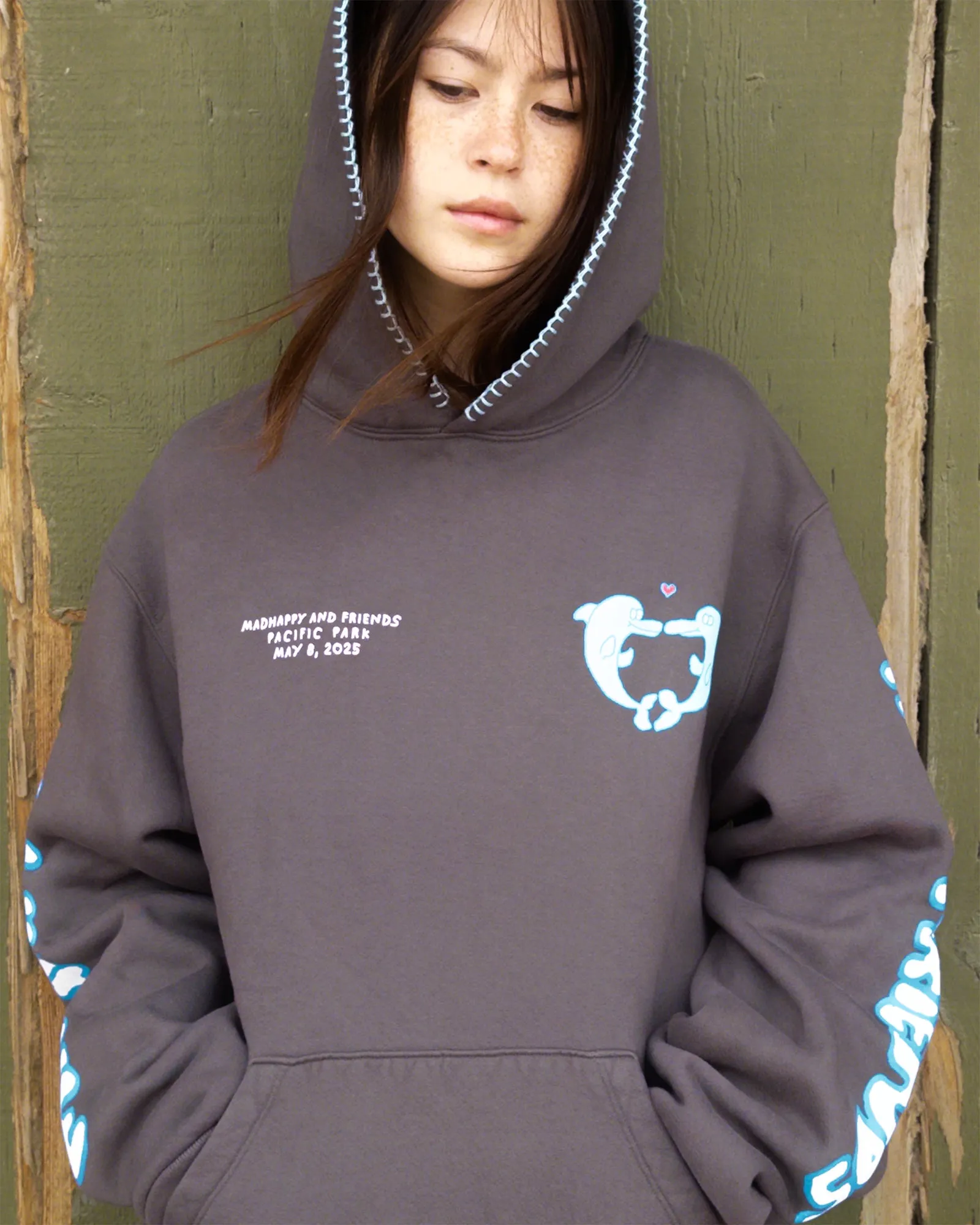 Madhappy and Friends Dolphin Fleece Hoodie sold by Madhappy product image thumbnail 2