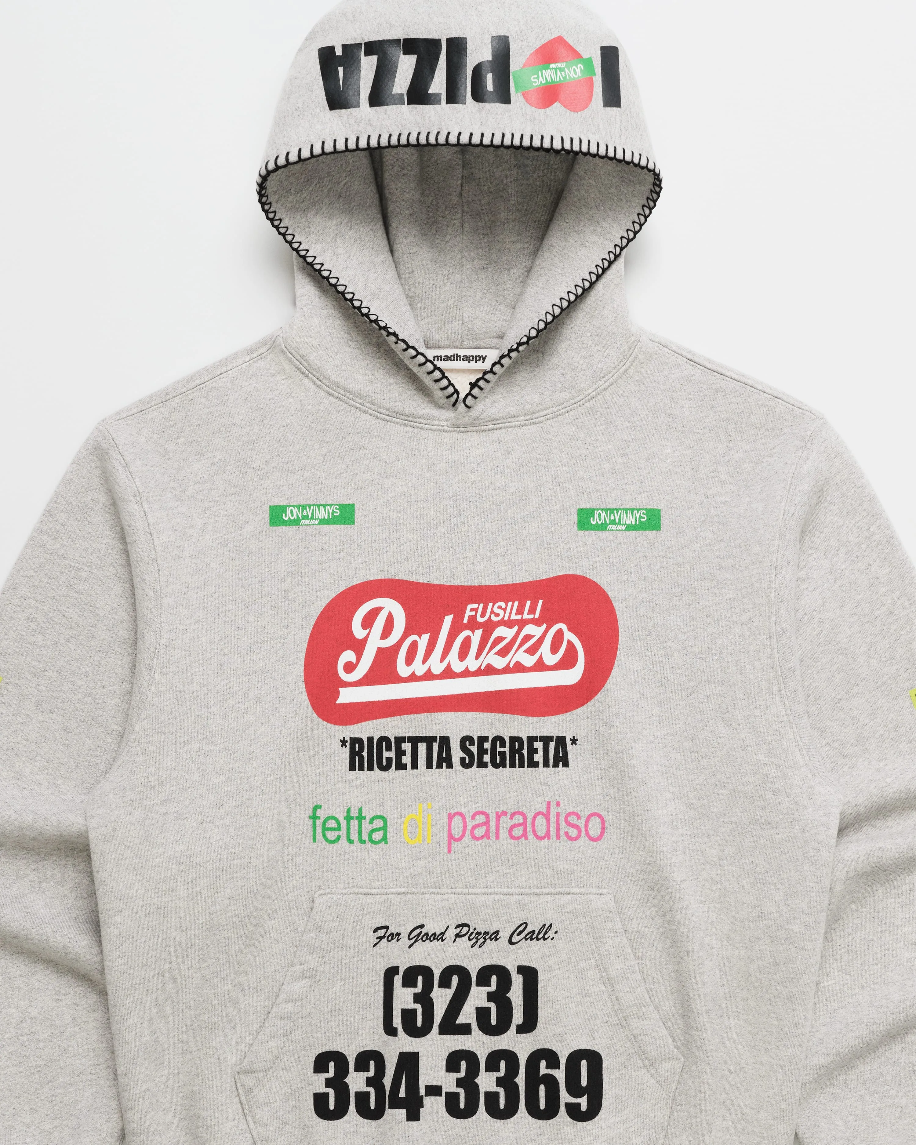 Jon & Vinny's Palazzo Fleece Hoodie sold by Madhappy product image thumbnail 4