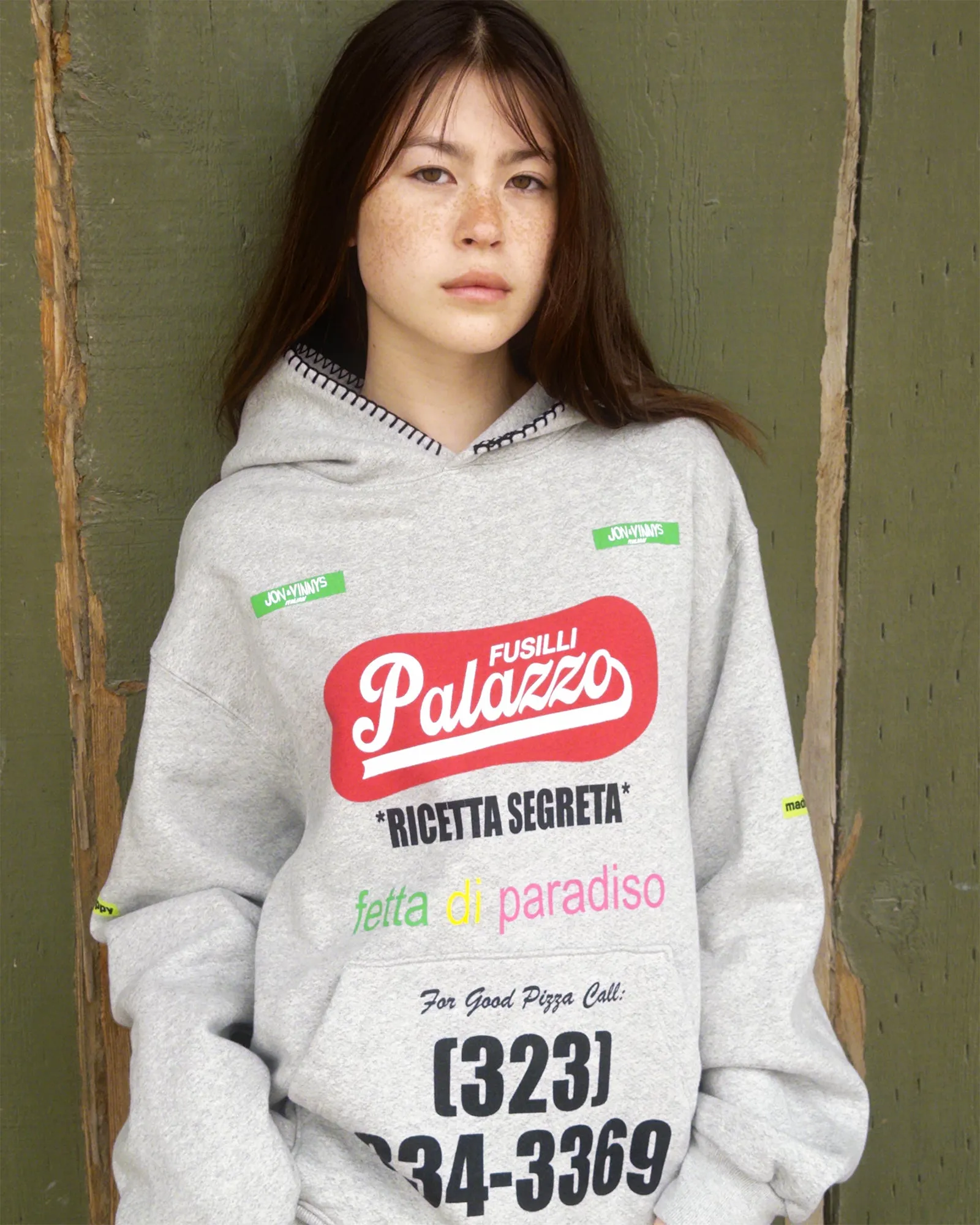 Jon & Vinny's Palazzo Fleece Hoodie sold by Madhappy product image thumbnail 2