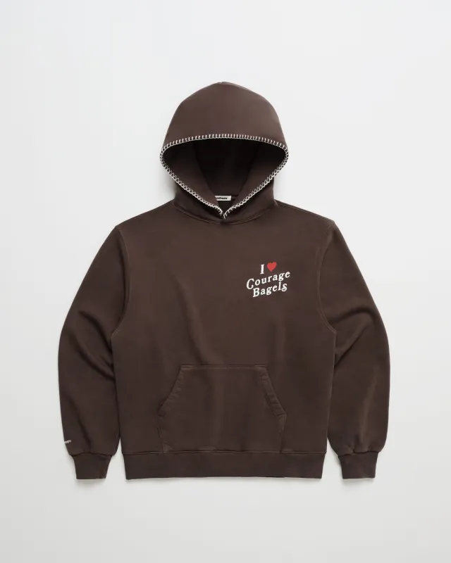 I Heart Courage Bagels Fleece Hoodie sold by Madhappy
