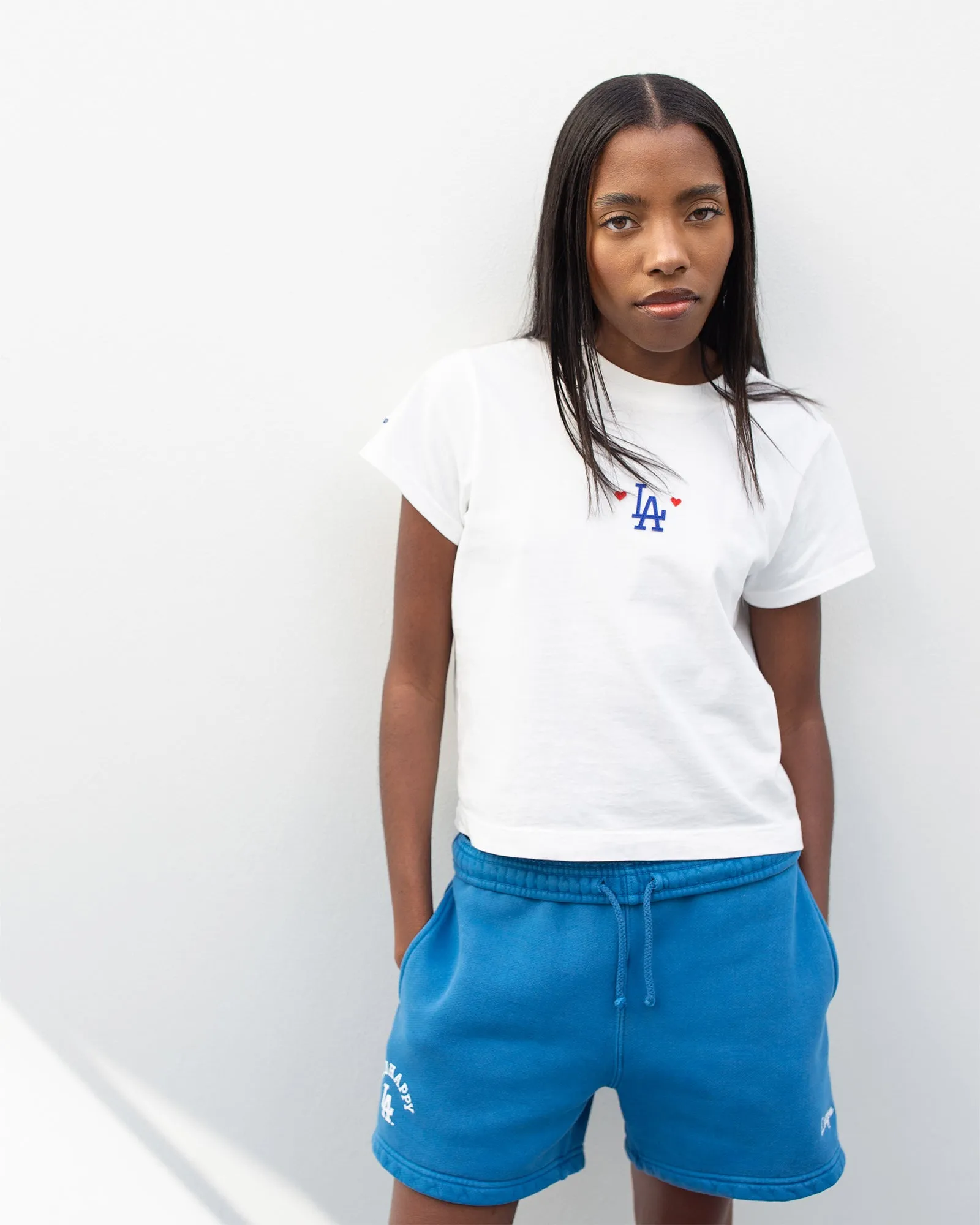 Dodgers Heart Shrunken Tee sold by Madhappy product image thumbnail 2