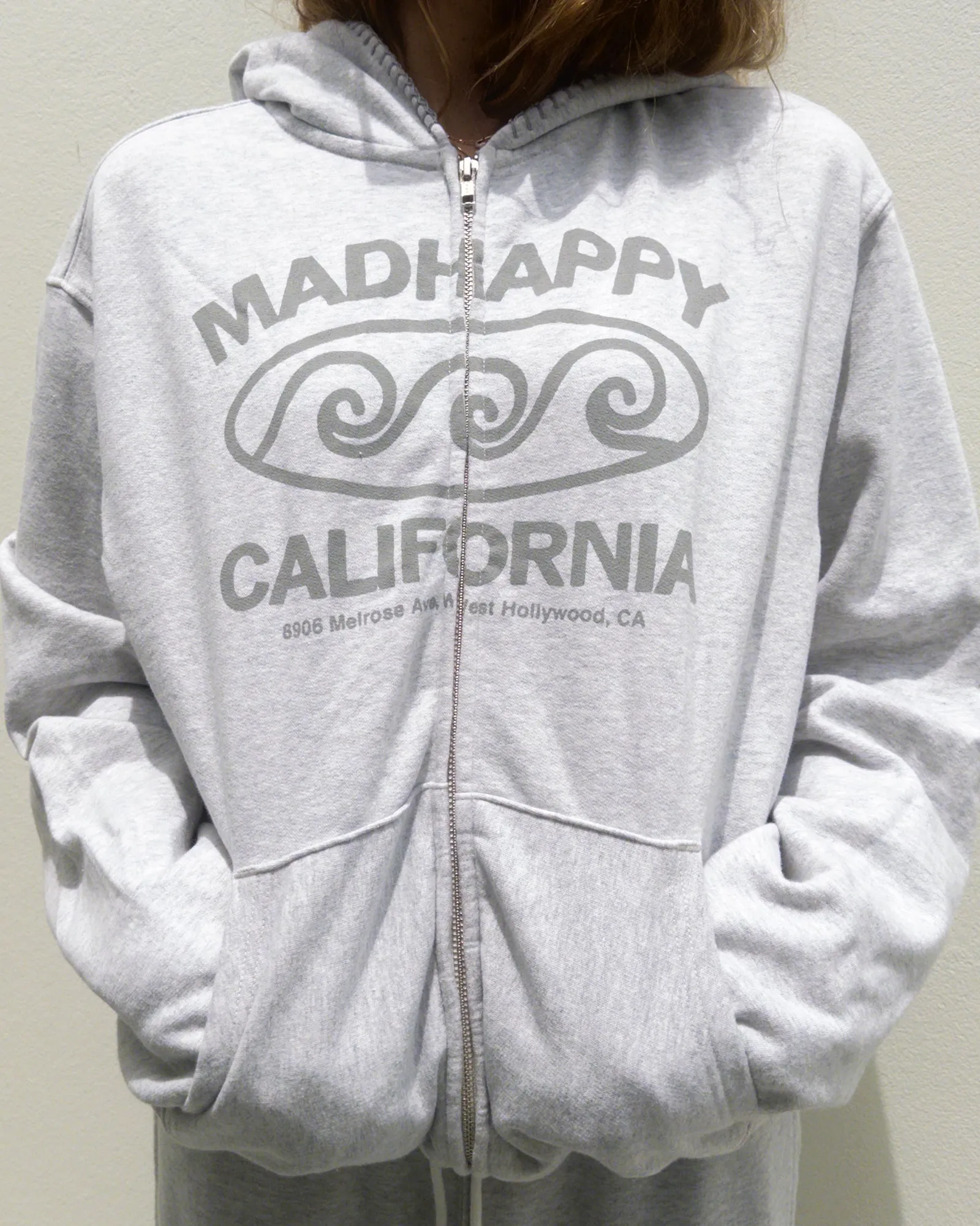 California Lightweight Fleece Zip Up sold by Madhappy product image thumbnail 4