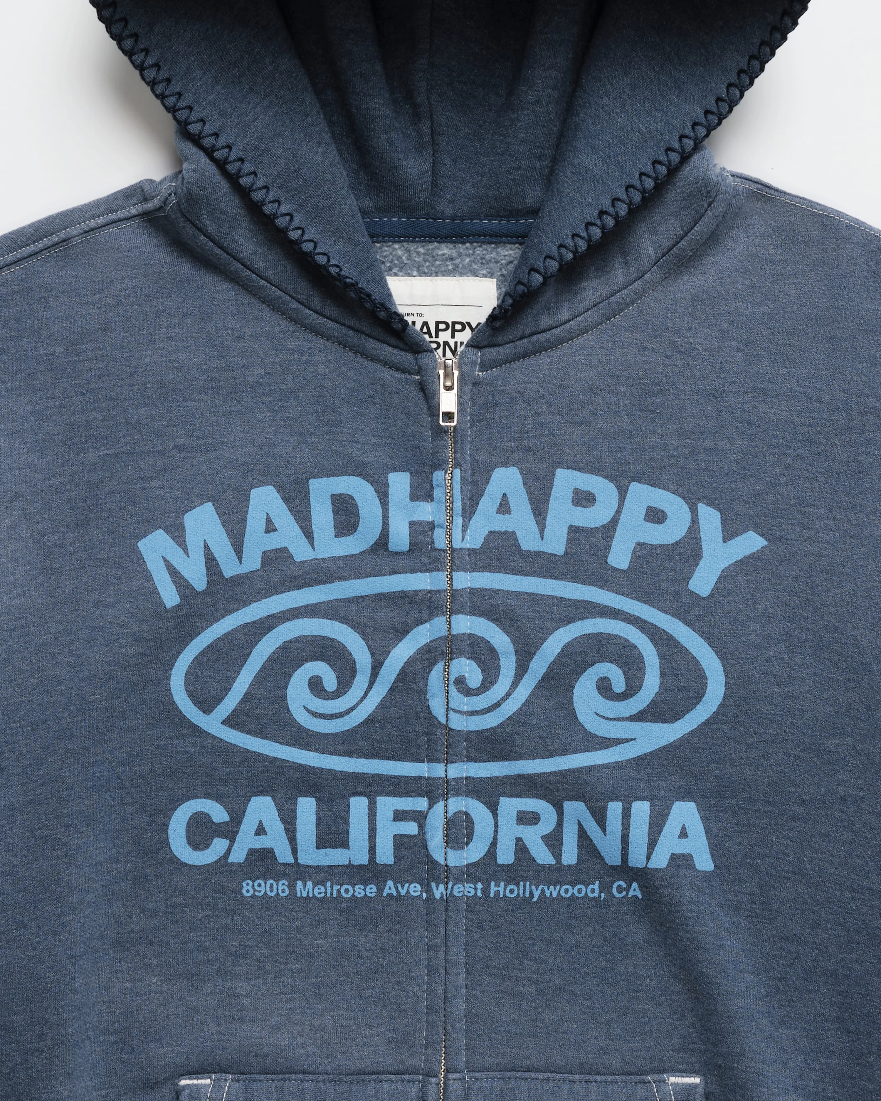 California Lightweight Fleece Zip Up sold by Madhappy product image thumbnail 5