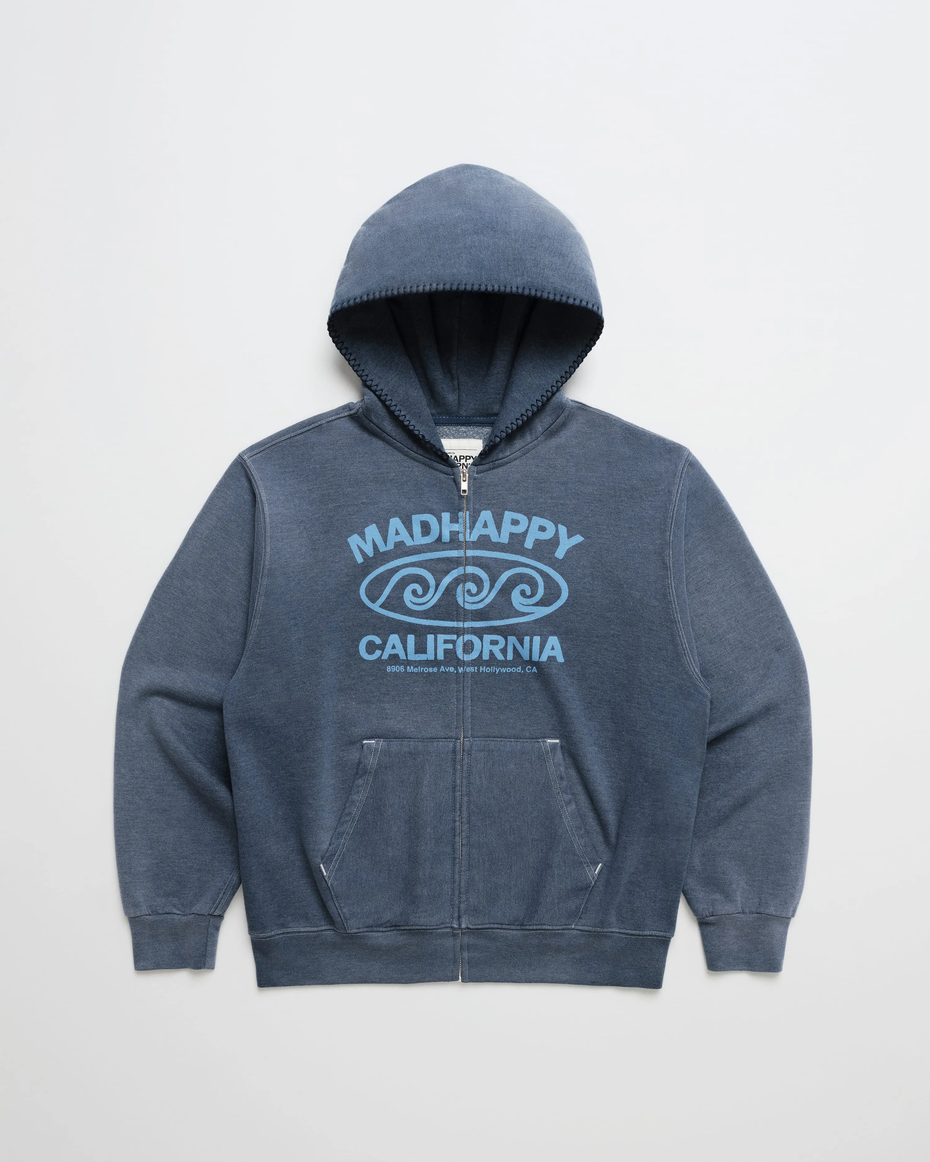 California Lightweight Fleece Zip Up sold by Madhappy