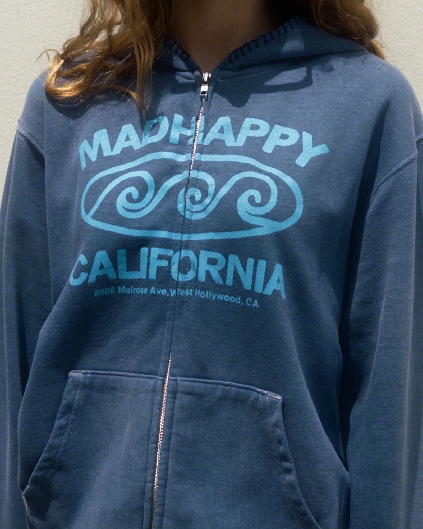California Lightweight Fleece Zip Up sold by Madhappy product image thumbnail 3