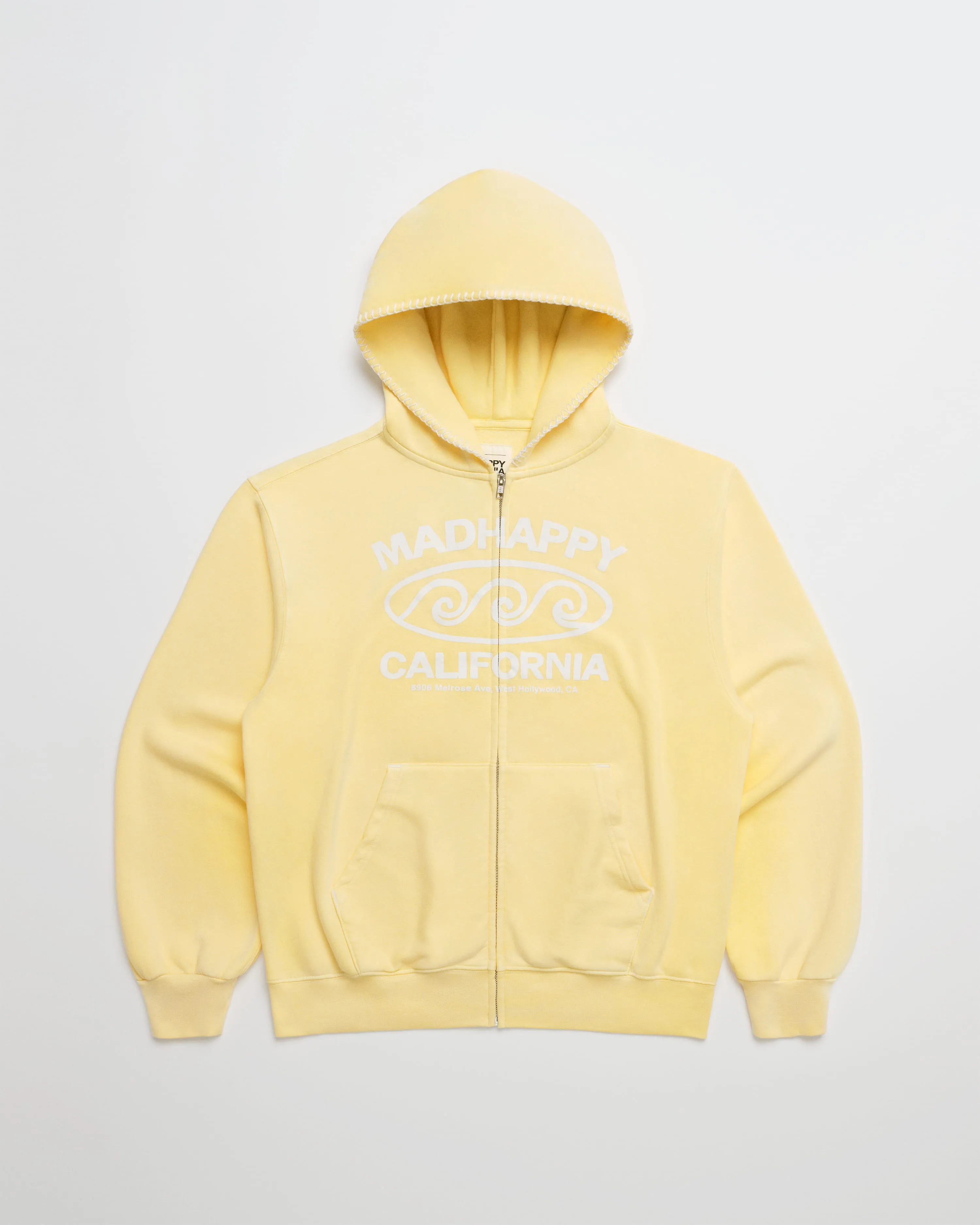 California Lightweight Fleece Zip Up sold by Madhappy
