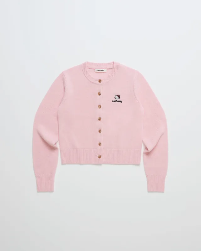 Hello Kitty® Heart Crewneck Cardigan sold by Madhappy