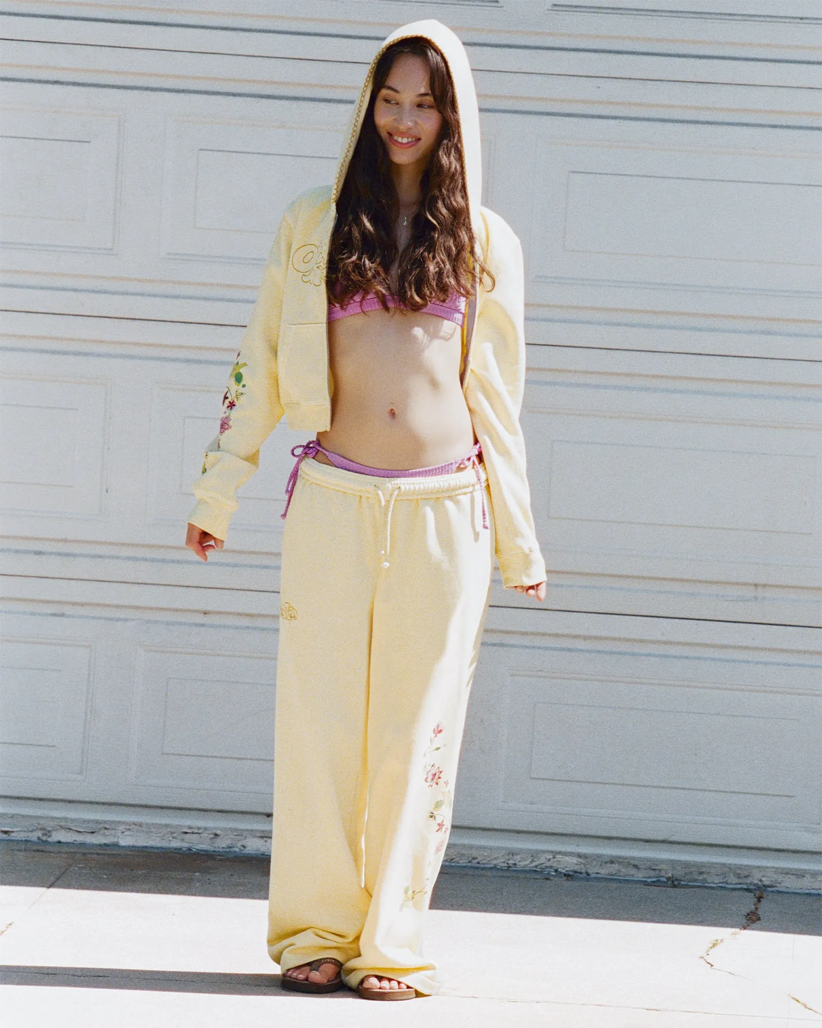 Office Kiko Floral Shrunken Zip Up sold by Madhappy product image thumbnail 2