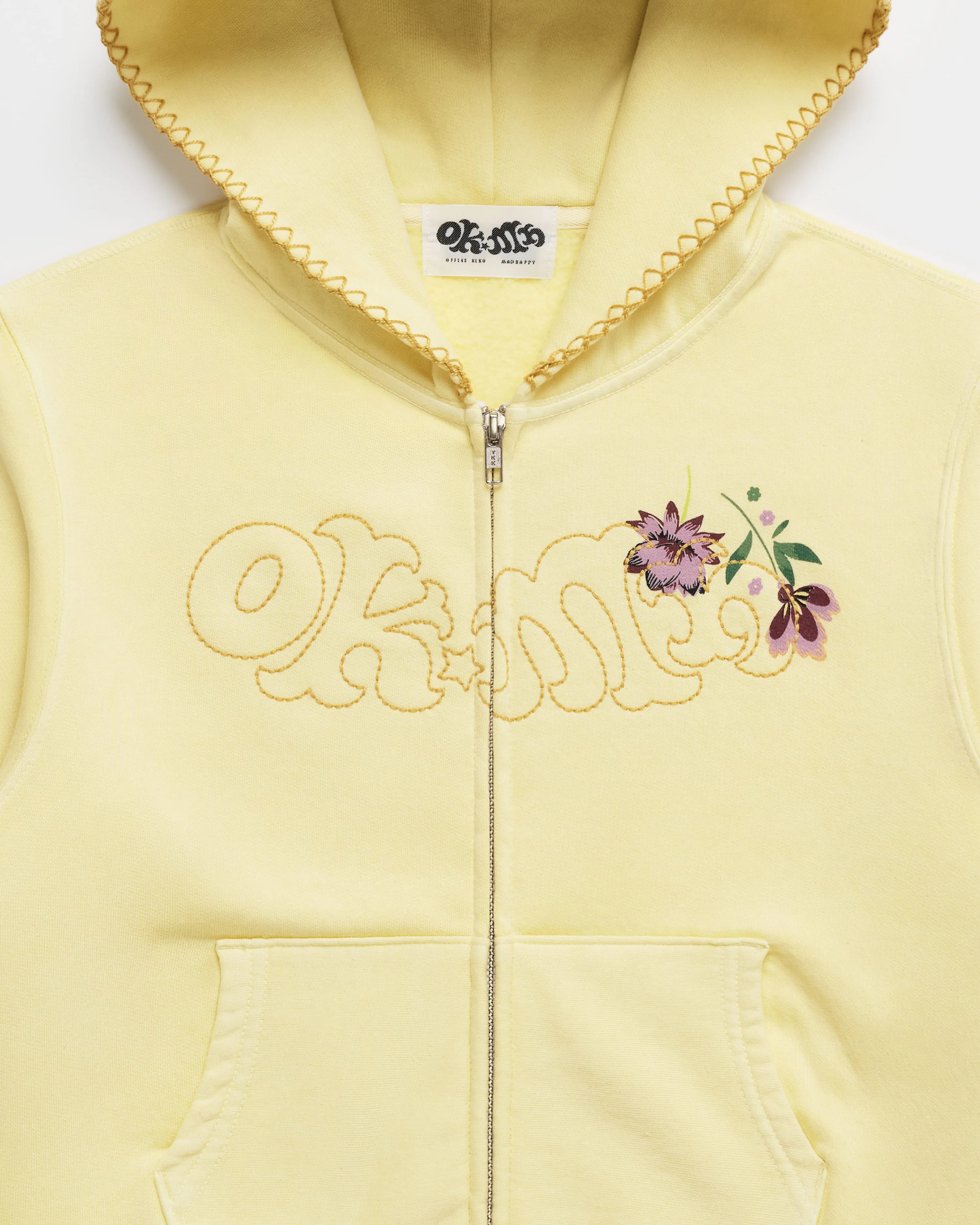 Office Kiko Floral Shrunken Zip Up sold by Madhappy product image thumbnail 3