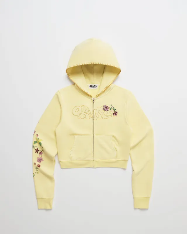 Office Kiko Floral Shrunken Zip Up sold by Madhappy