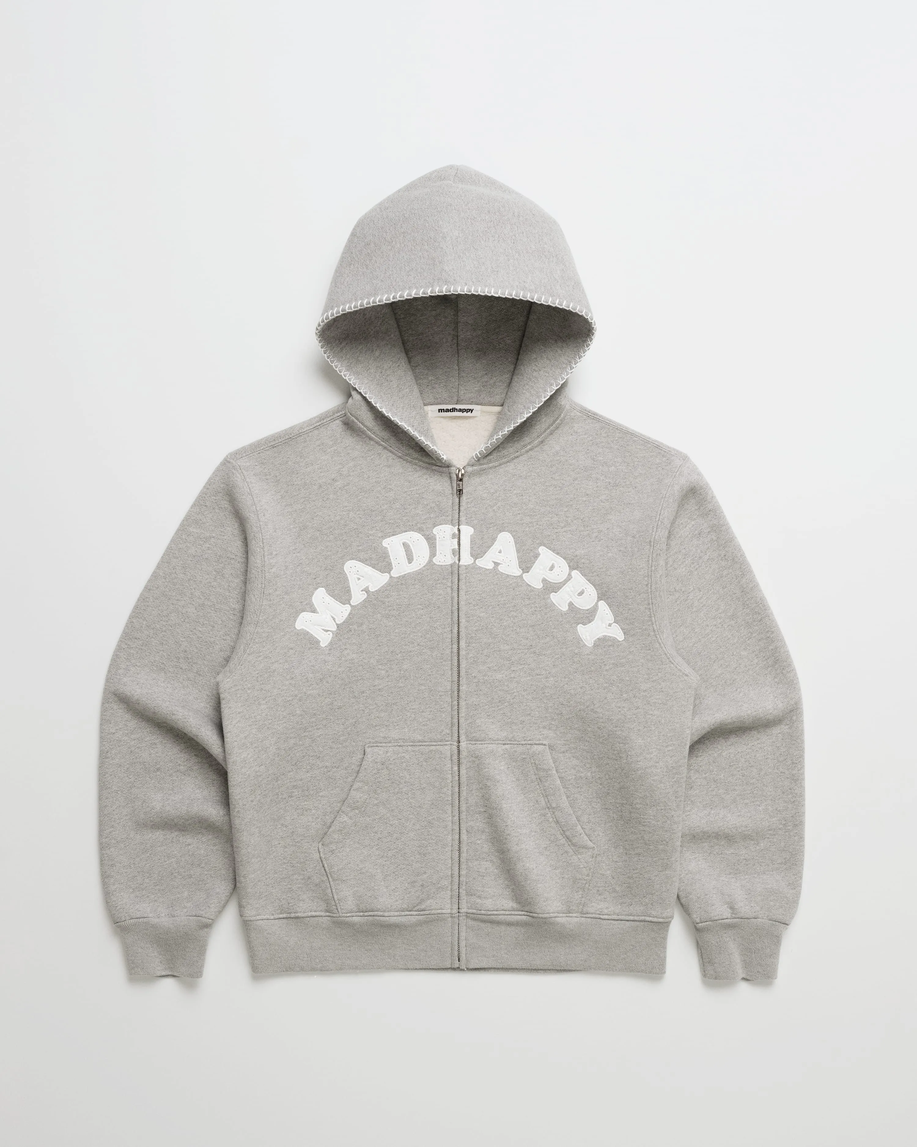 Eyelet Cooper Fleece Zip Up sold by Madhappy