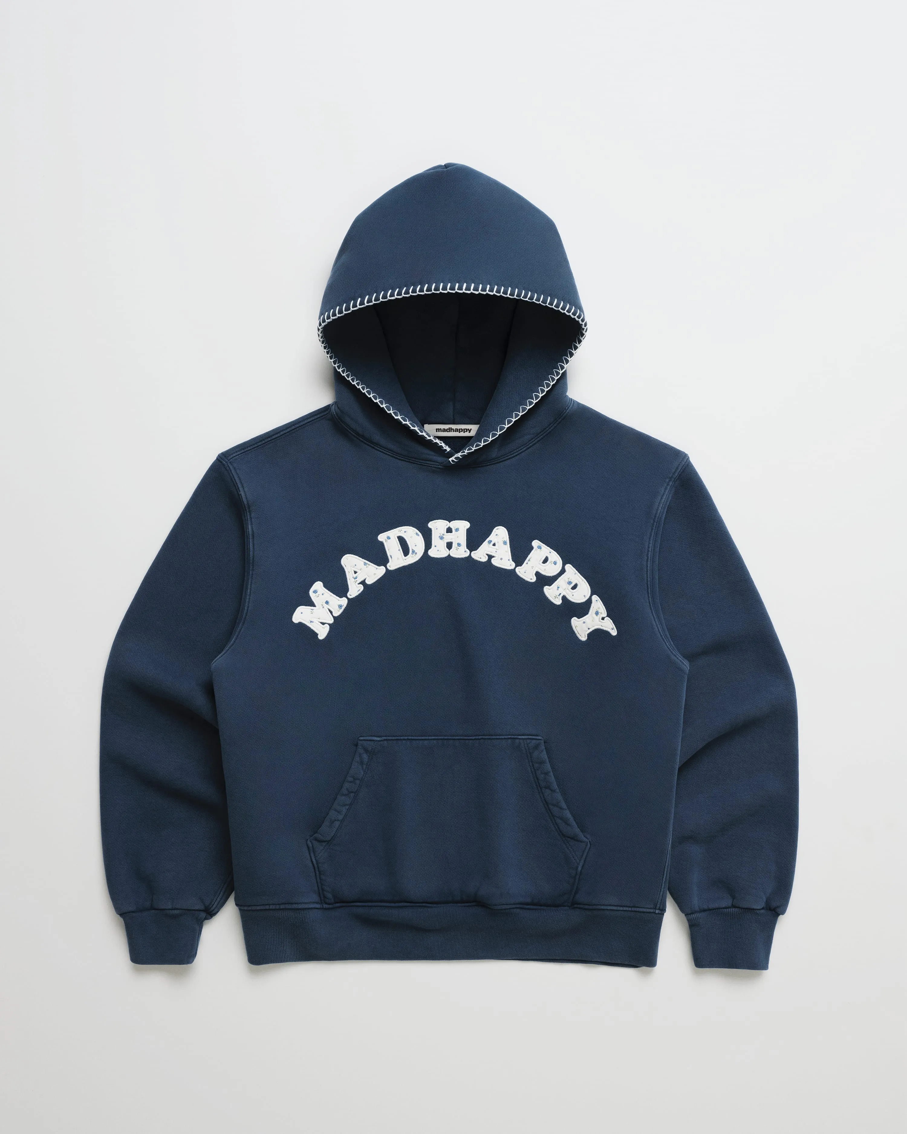 Blue Ditsy Cooper Fleece Hoodie sold by Madhappy