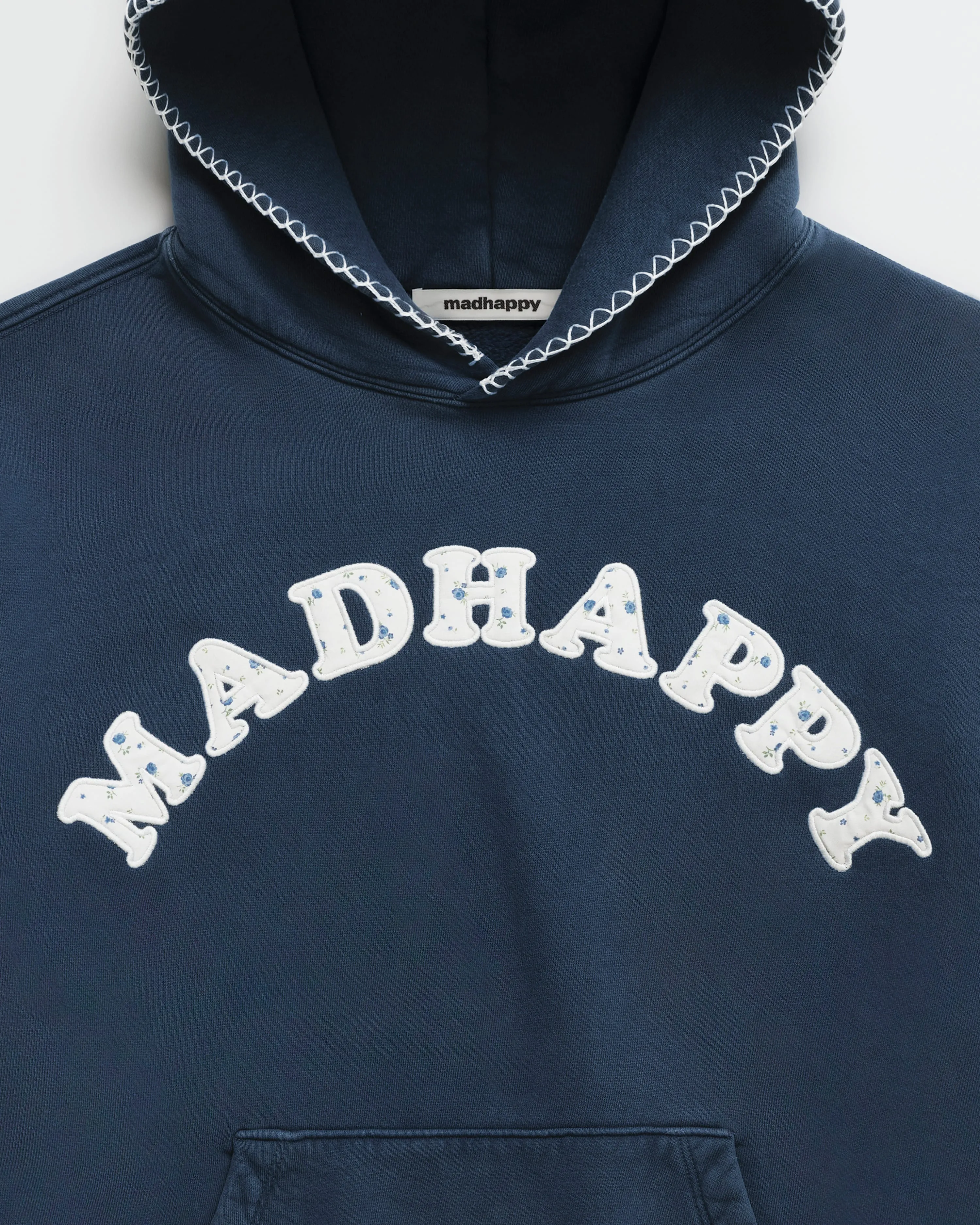 Blue Ditsy Cooper Fleece Hoodie sold by Madhappy product image thumbnail 2
