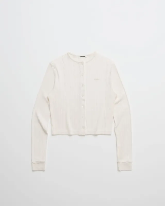 Pointelle Knit Cardigan sold by Madhappy