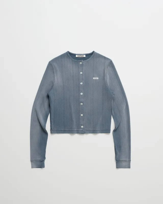 Pointelle Knit Cardigan sold by Madhappy