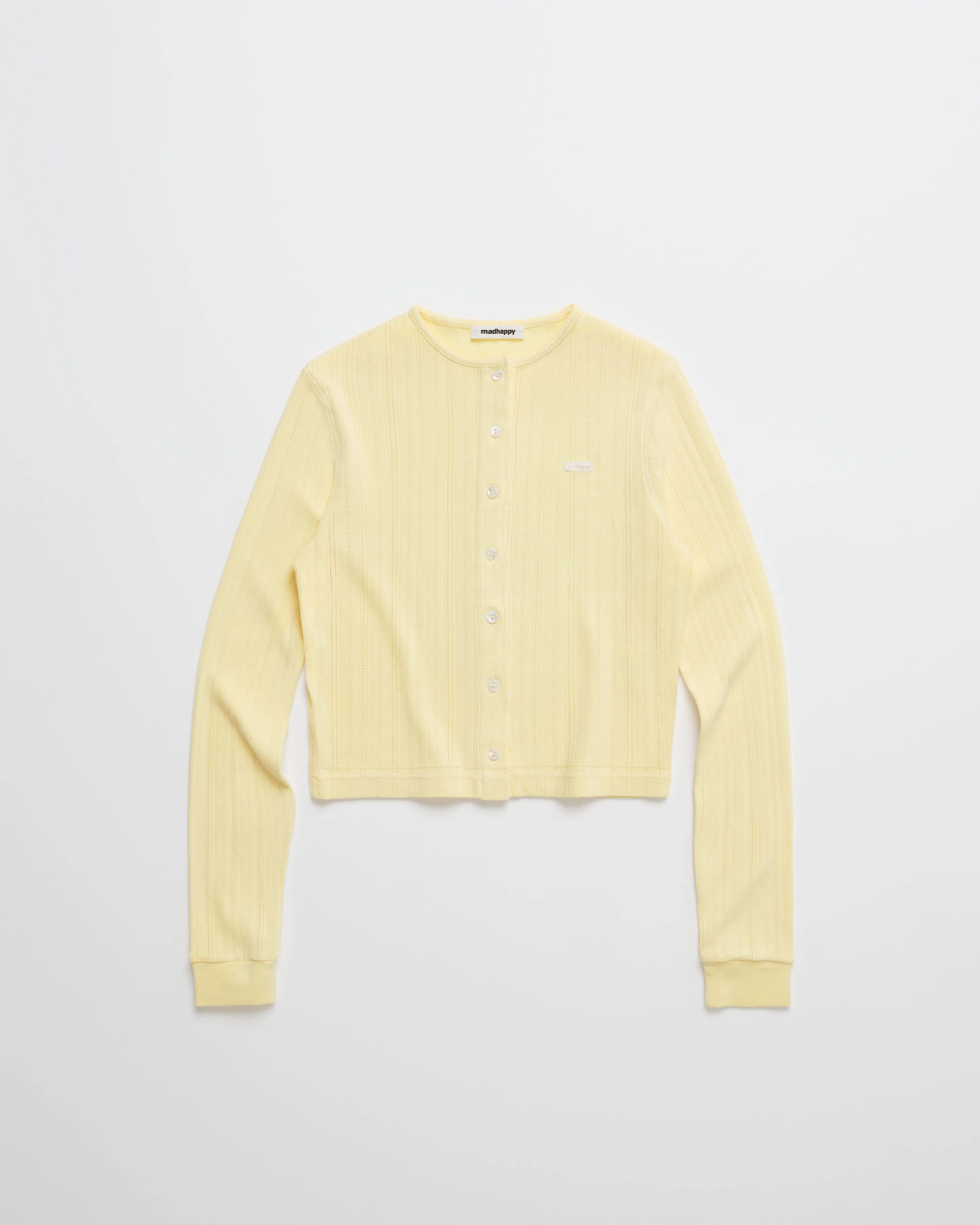 Pointelle Knit Cardigan sold by Madhappy