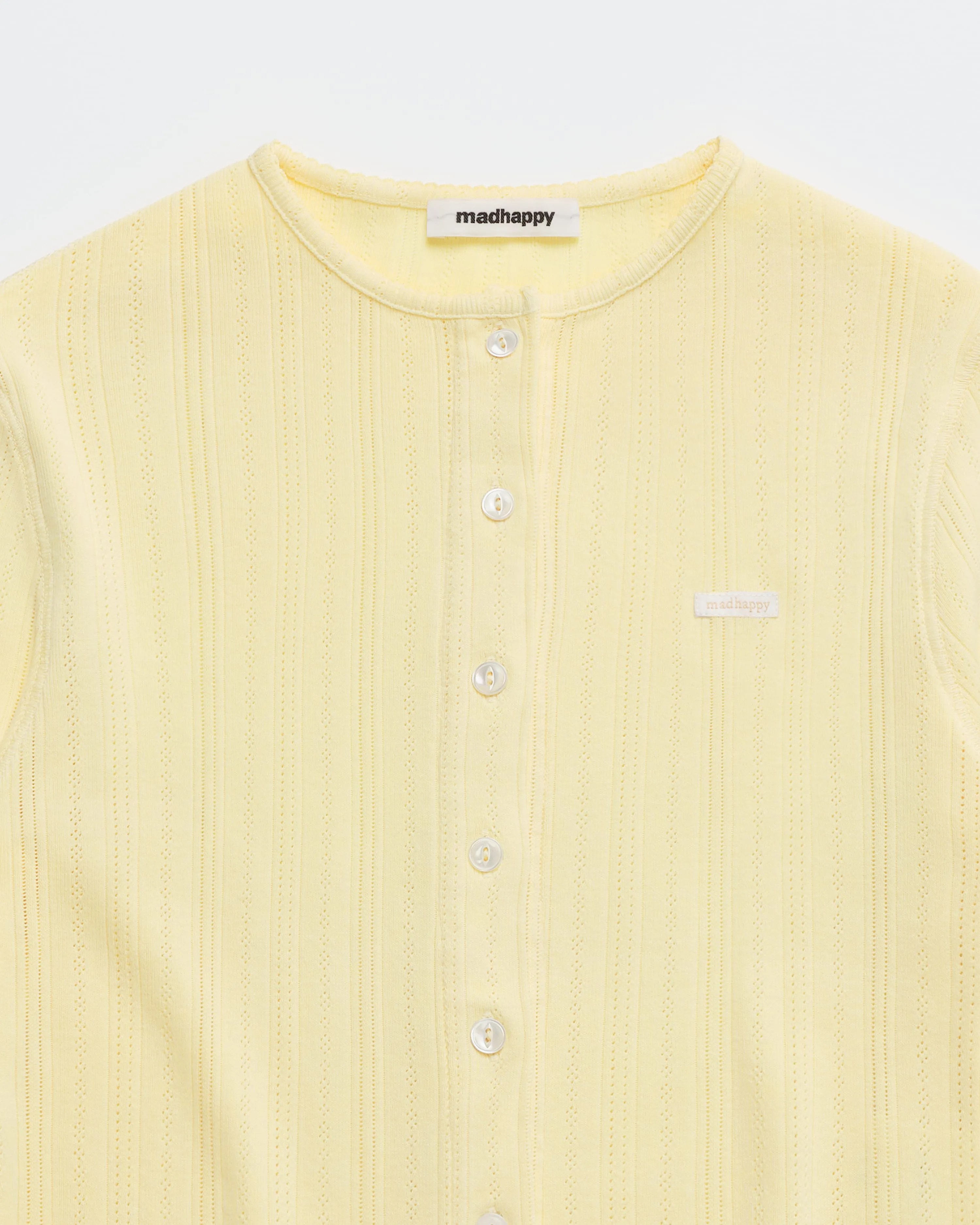 Pointelle Knit Cardigan sold by Madhappy product image thumbnail 2