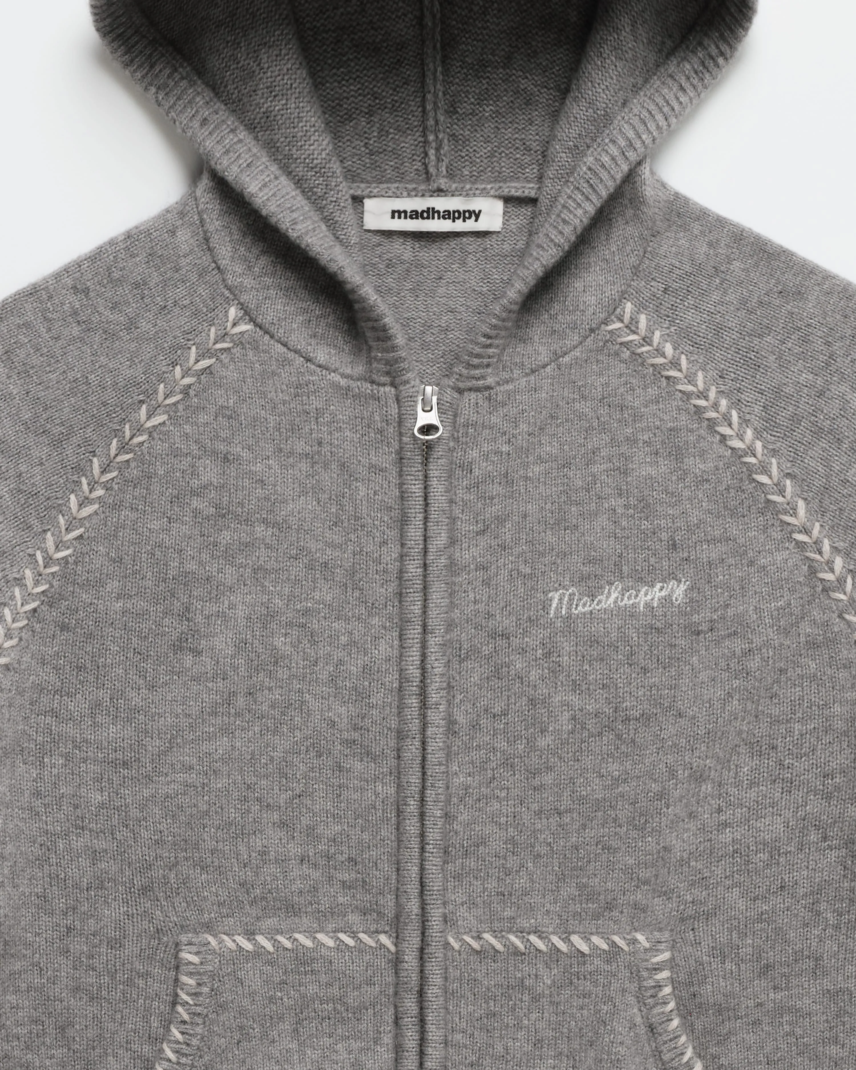 Knit Zip Up Hoodie sold by Madhappy product image thumbnail 2