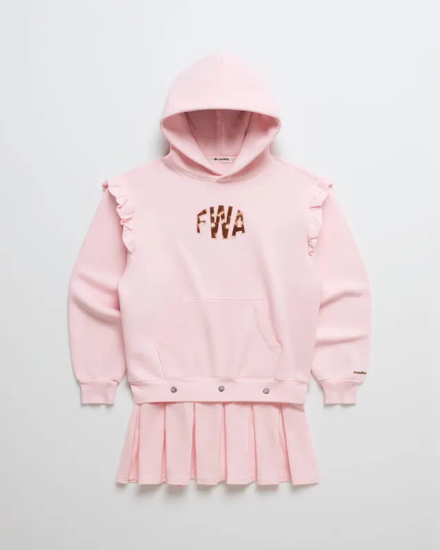FWA Applique Fleece Hoodie with Removable Skirt sold by Madhappy
